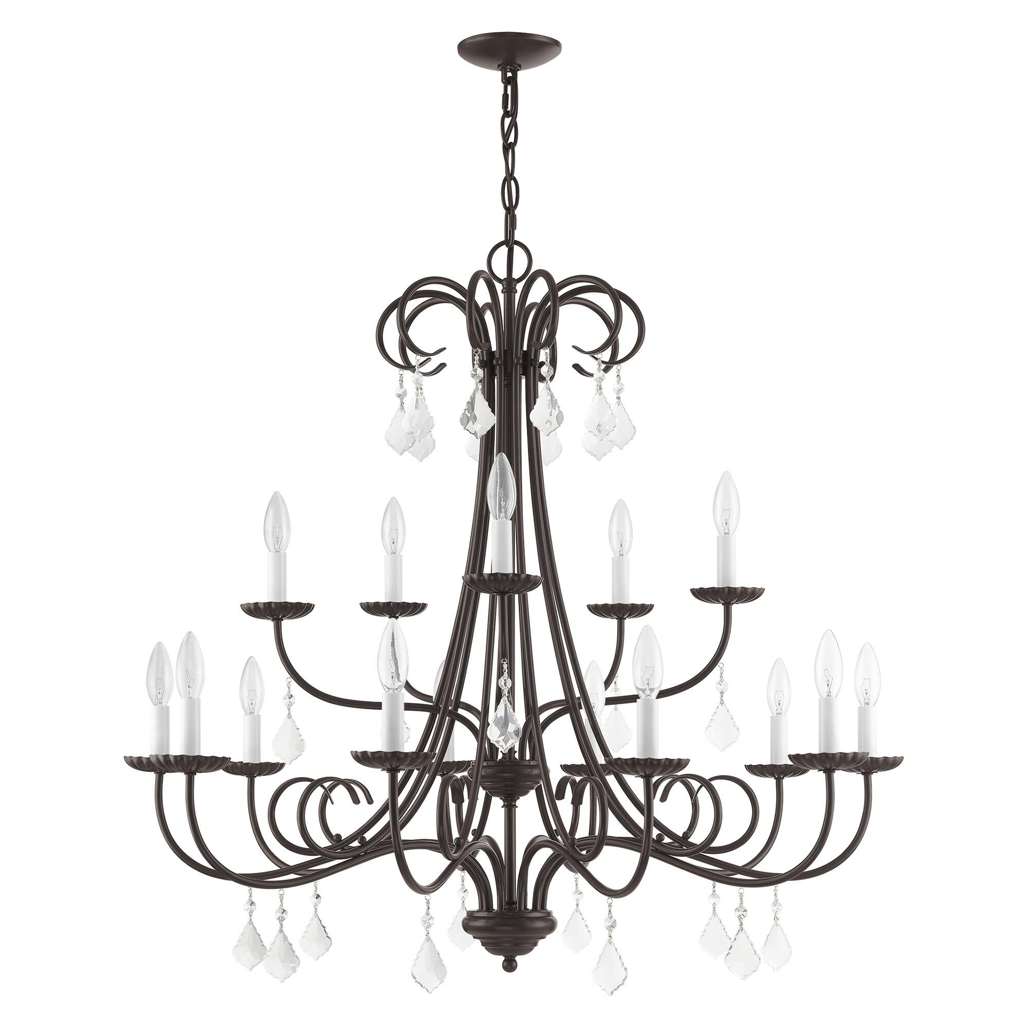 Daphne 36 Inch 15 Light Chandelier by Livex Lighting