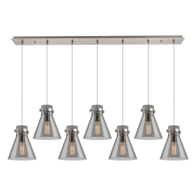 Bruno Marashlian Newton Cone 51 Inch 7 Light Linear Suspension Light by Innovations Lighting
