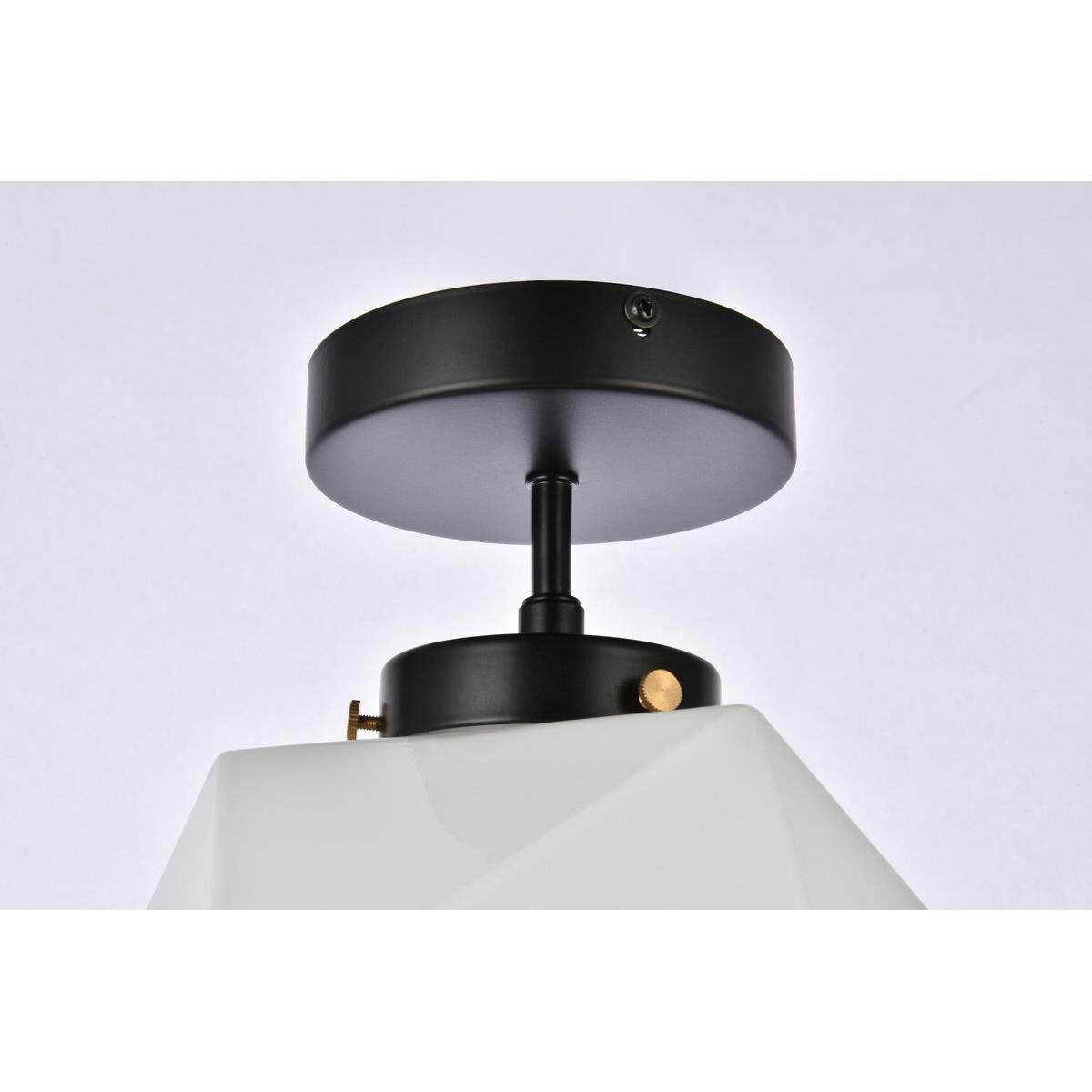 Lawrence 10 Inch Semi Flush Mount by Elegant Lighting