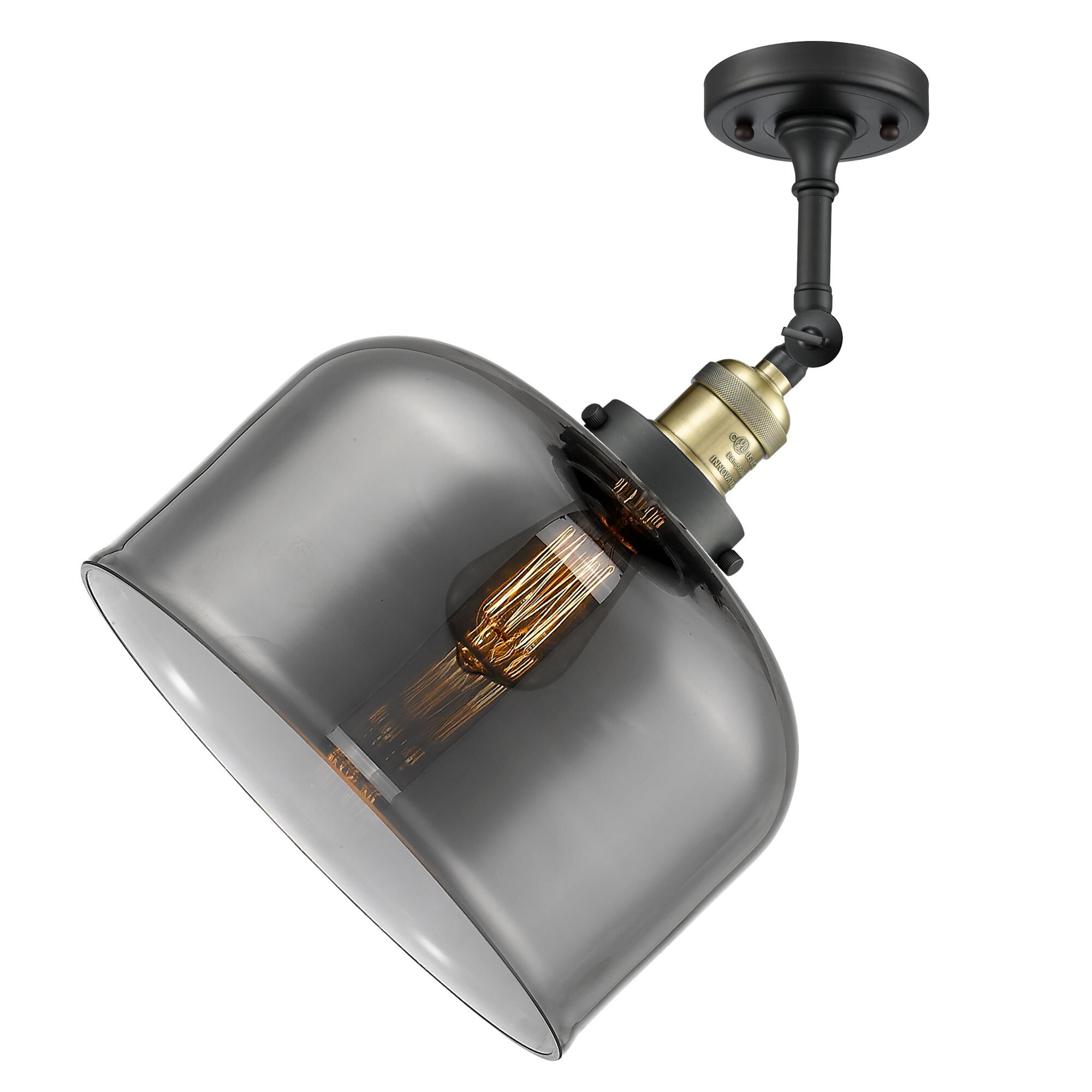 Bruno Marashlian Bell 12 Inch 1 Light Semi Flush Mount by Innovations Lighting