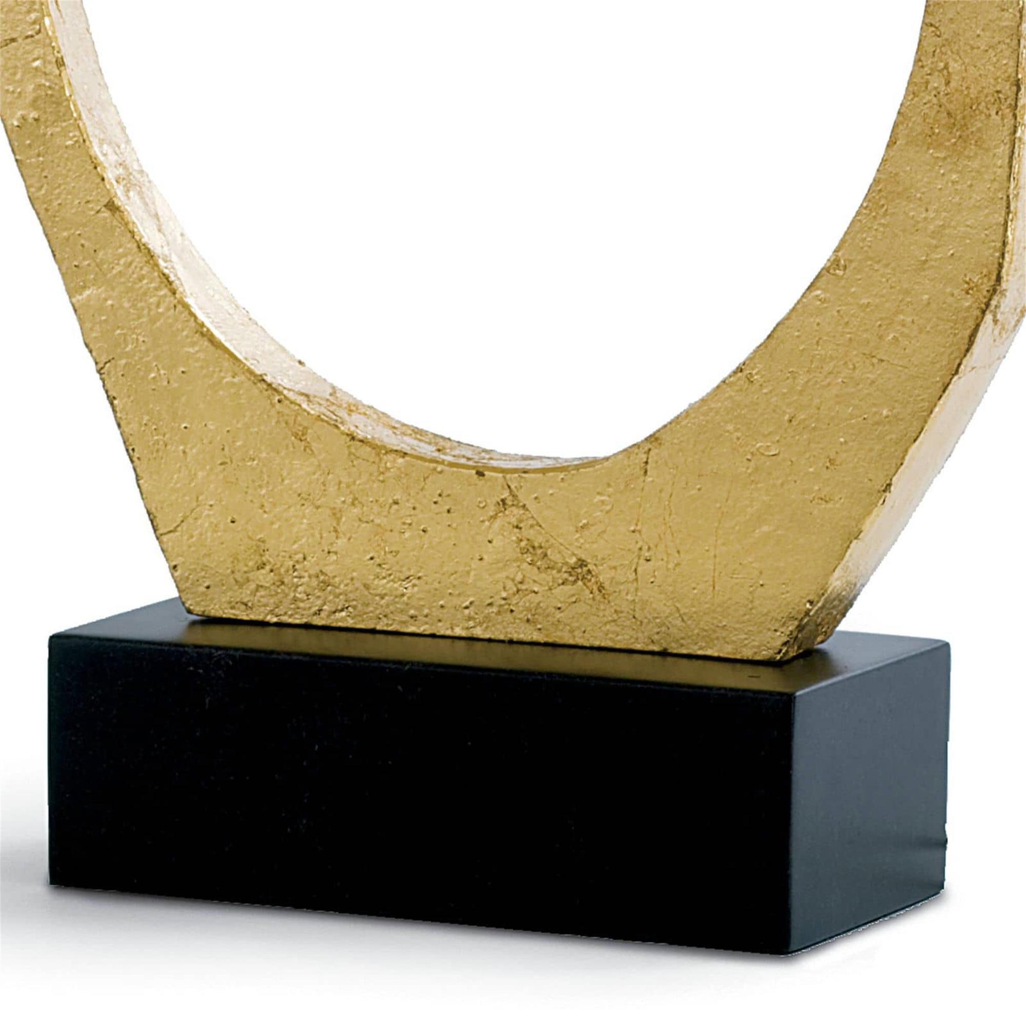 Shown in Gold Leaf finish and Linen shade
