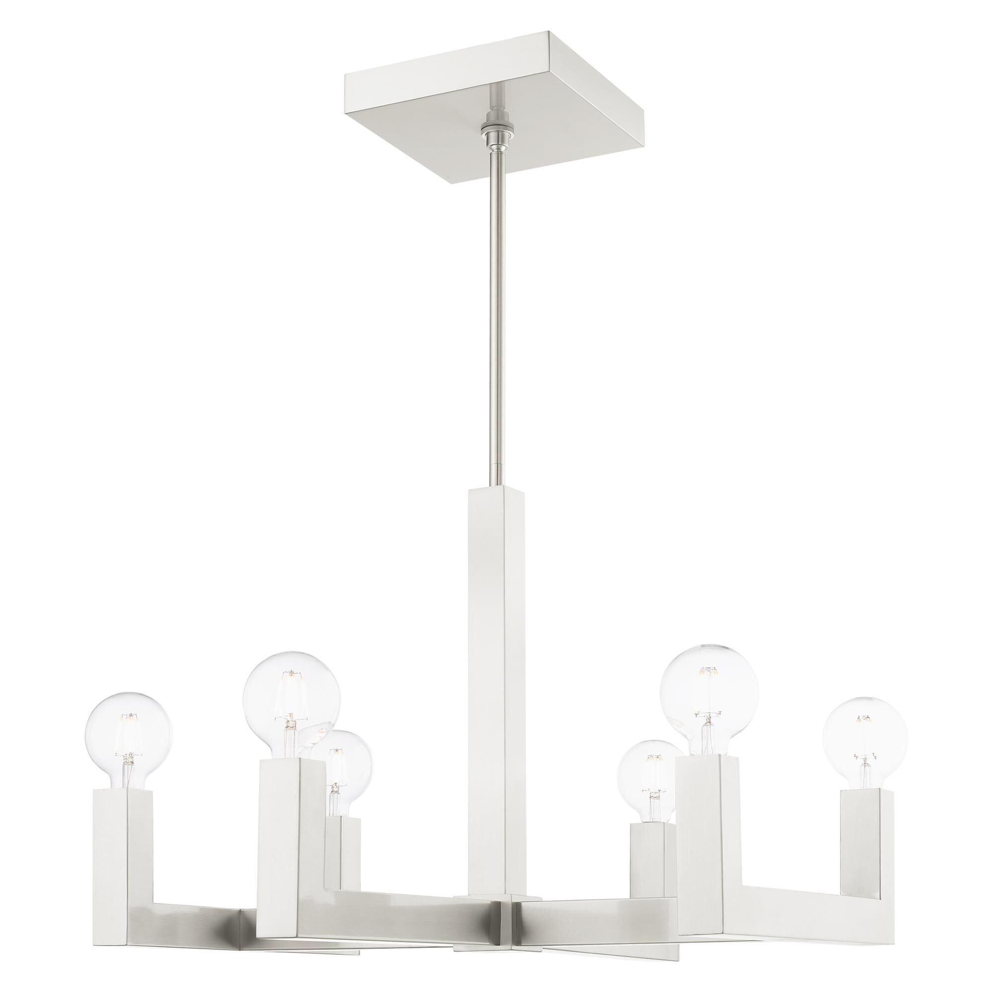 Solna 28 Inch 6 Light Chandelier by Livex Lighting