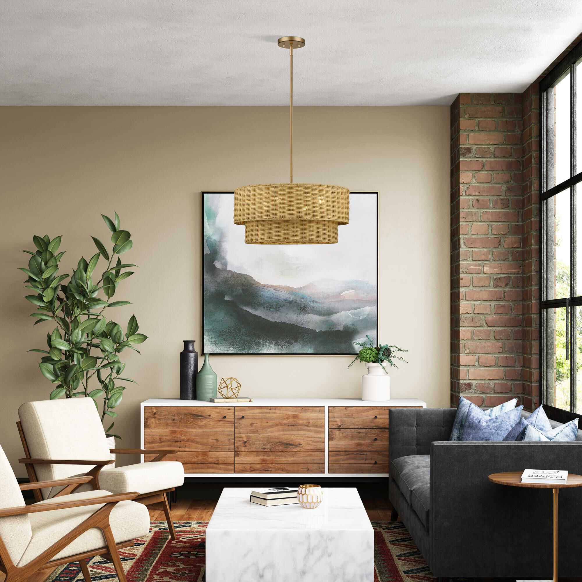 Weavington 21 Inch Large Pendant by Livex Lighting