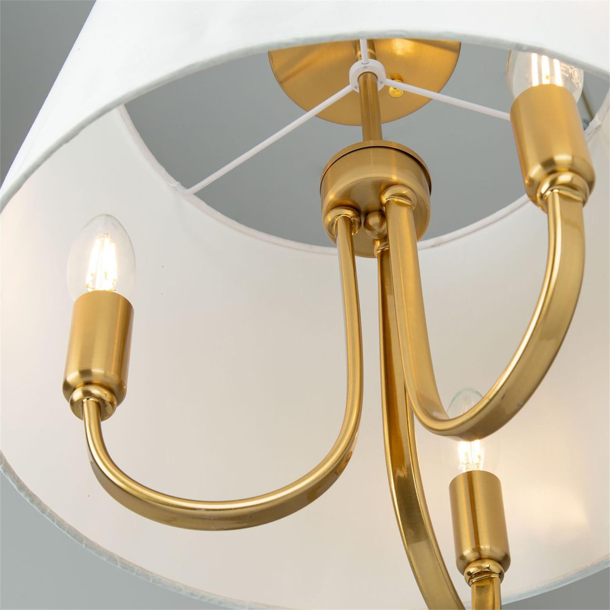 Steven Sabados (S&C) Rhythm 15 Inch 3 Light Semi Flush Mount,