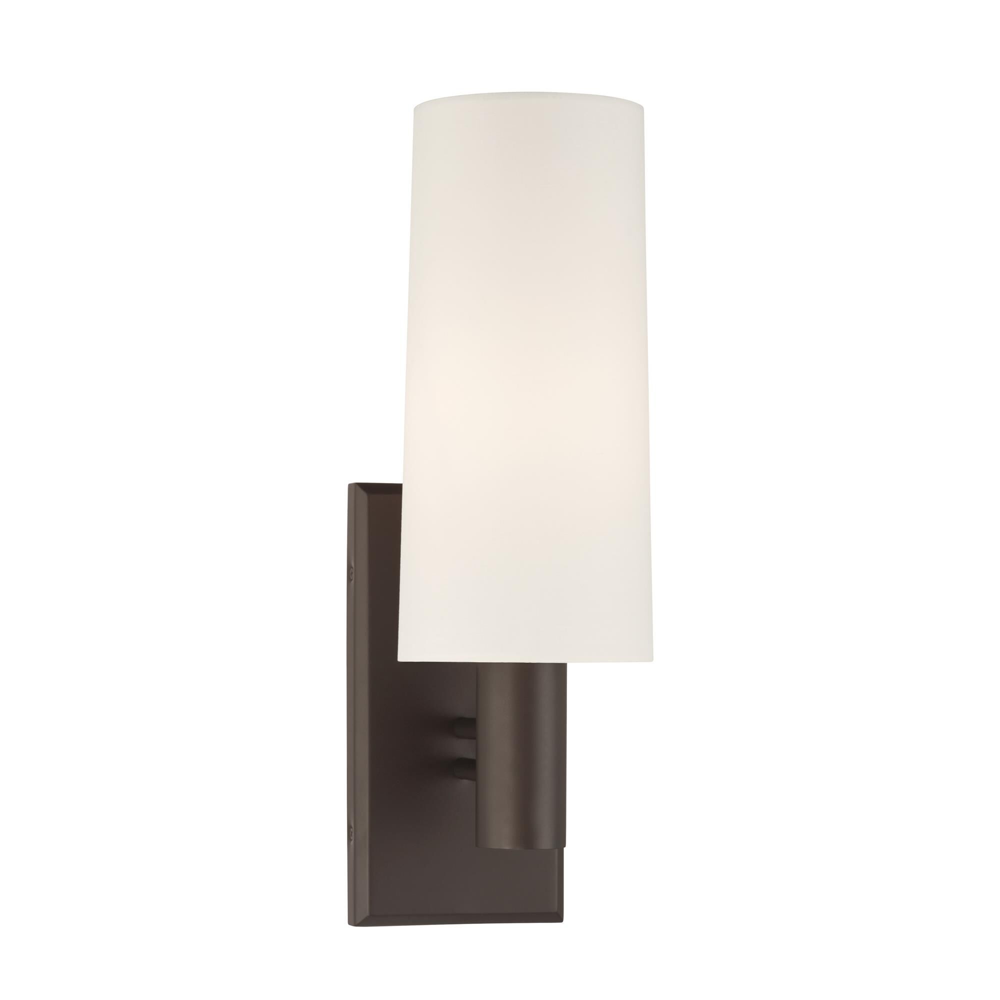 Shown in Dark Bronze finish and White shade