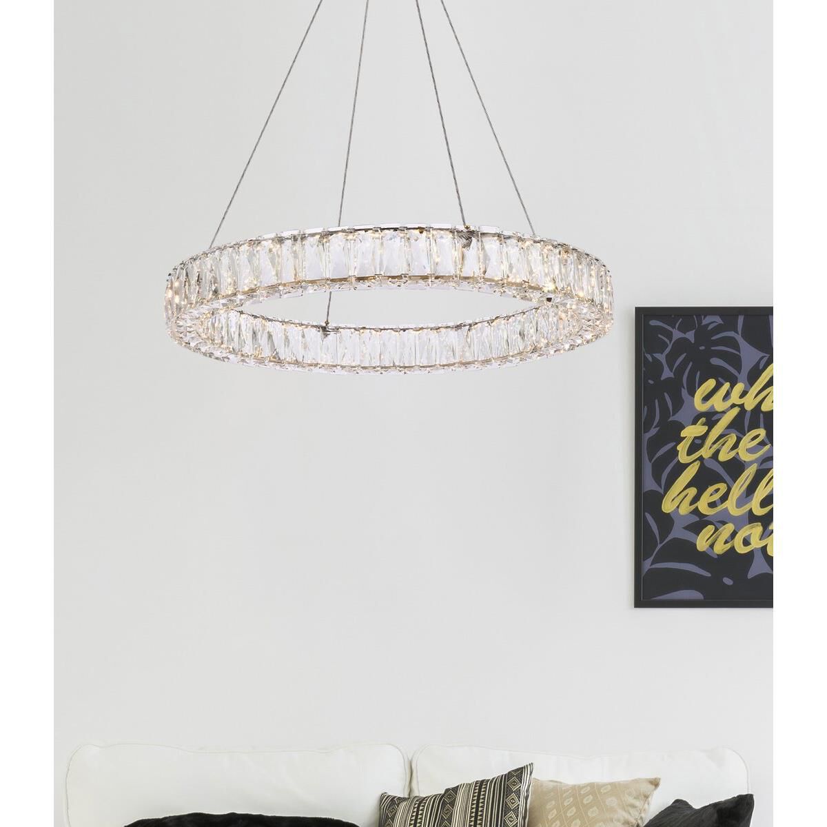 Elegant Lighting Monroe 26 Inch LED Large Pendant