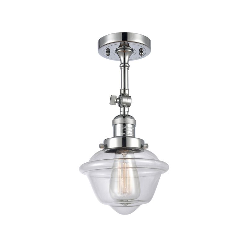 Bruno Marashlian Small Oxford 7 Inch 1 Light Semi Flush Mount by Innovations Lighting