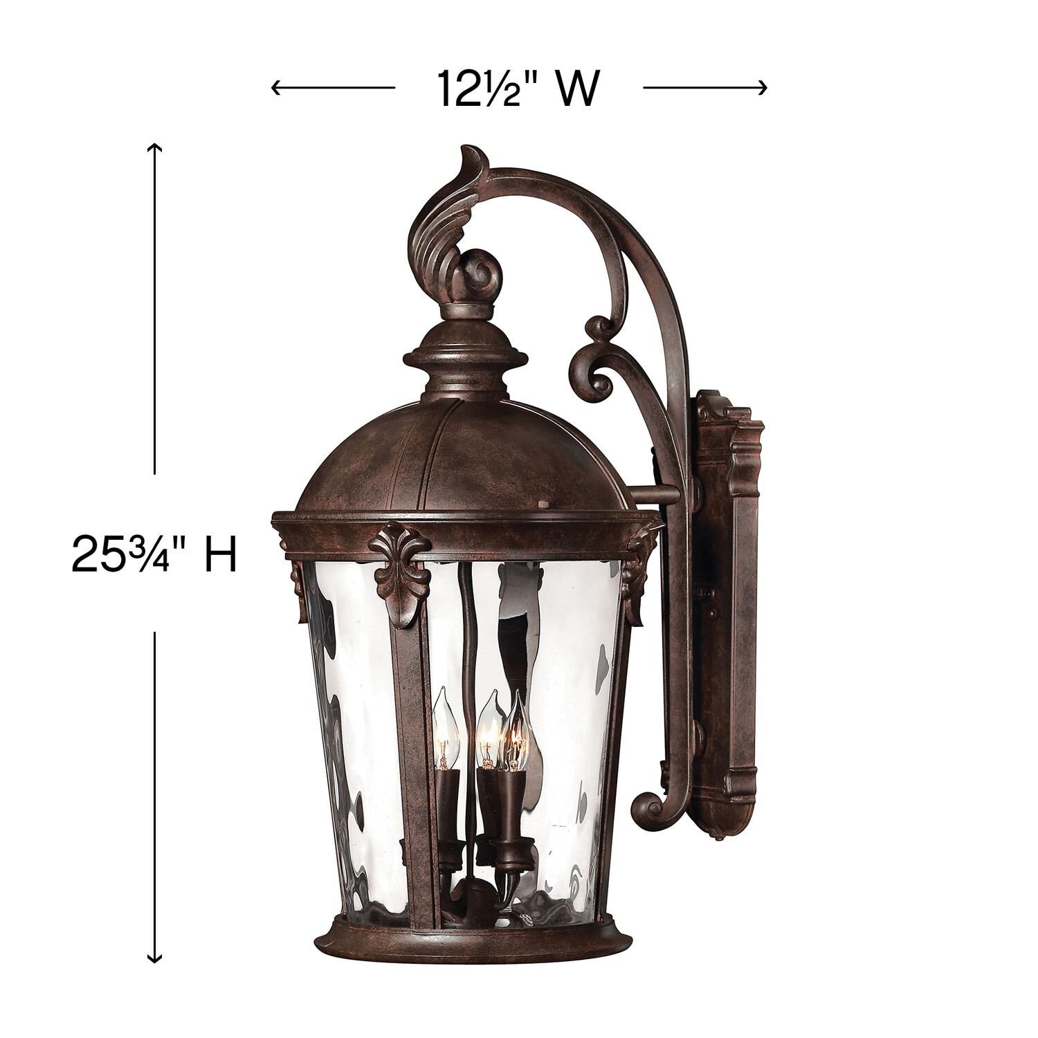 Windsor 25 Inch Tall 4 Light Outdoor Wall Light by Hinkley Lighting