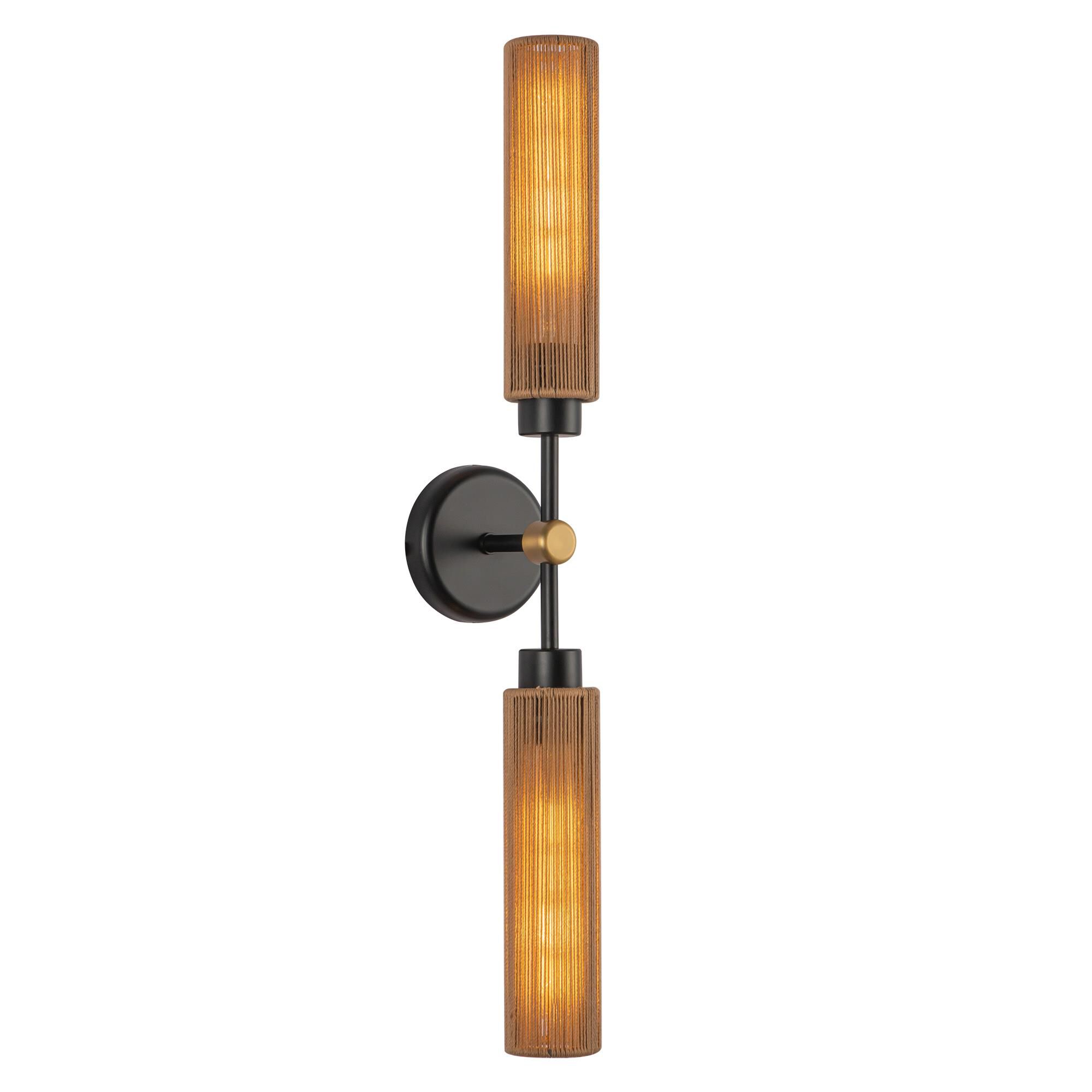 Shown in Matte Black finish and Tan Jute Cotton shade