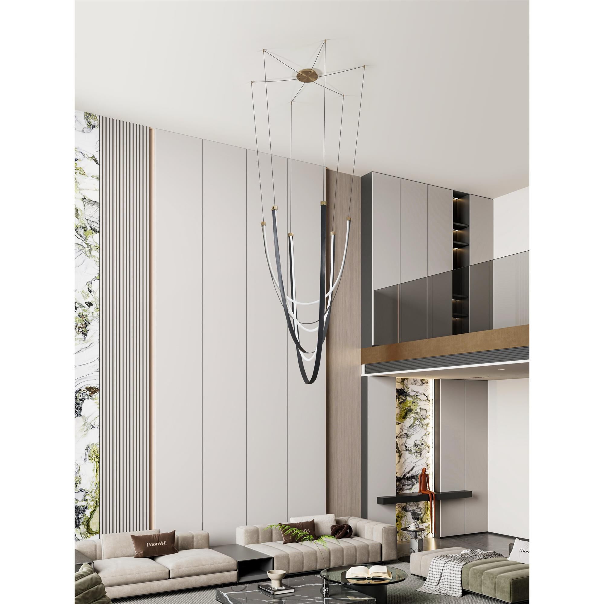 Shown in Champagne Gold finish and White shade