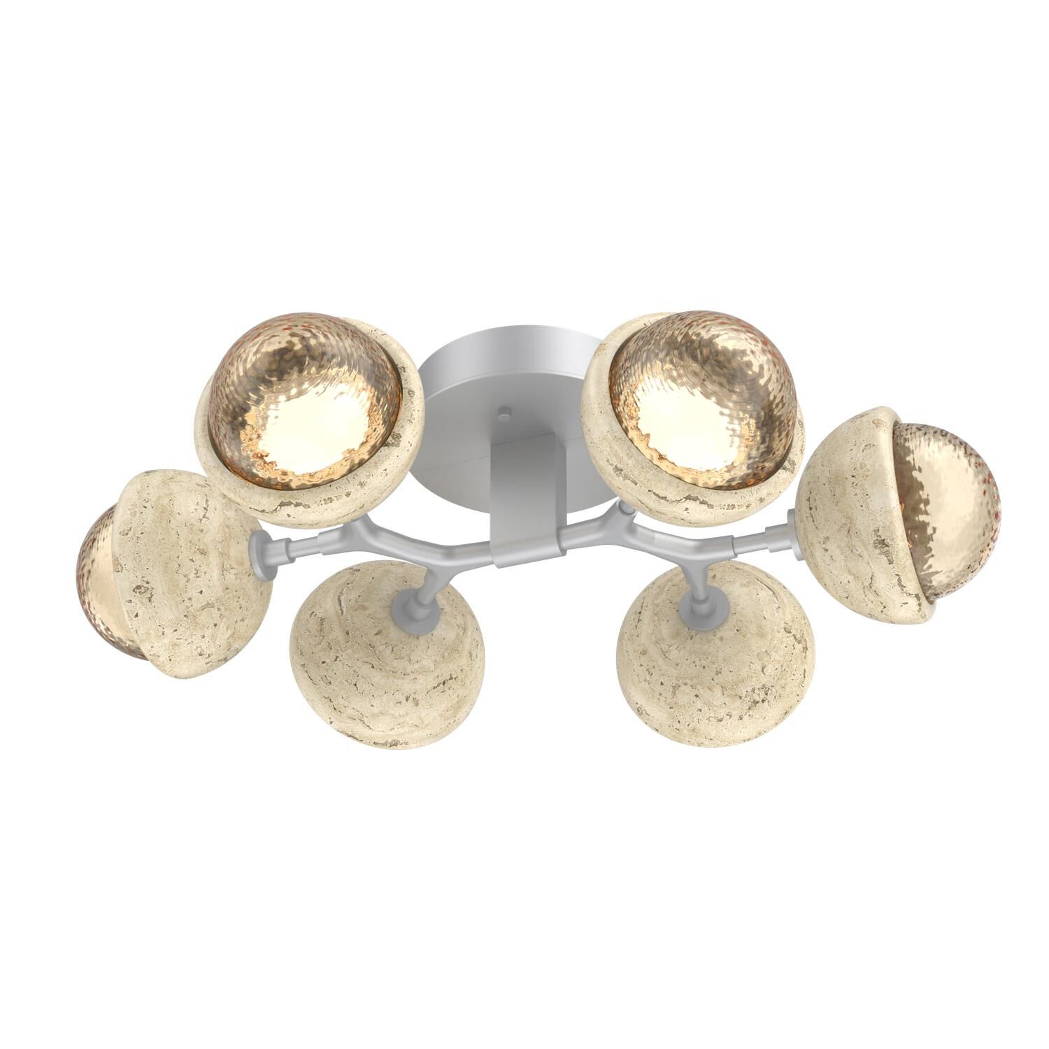 Levi Wilson Cabochon 27 Inch Flush Mount by Hammerton Studio