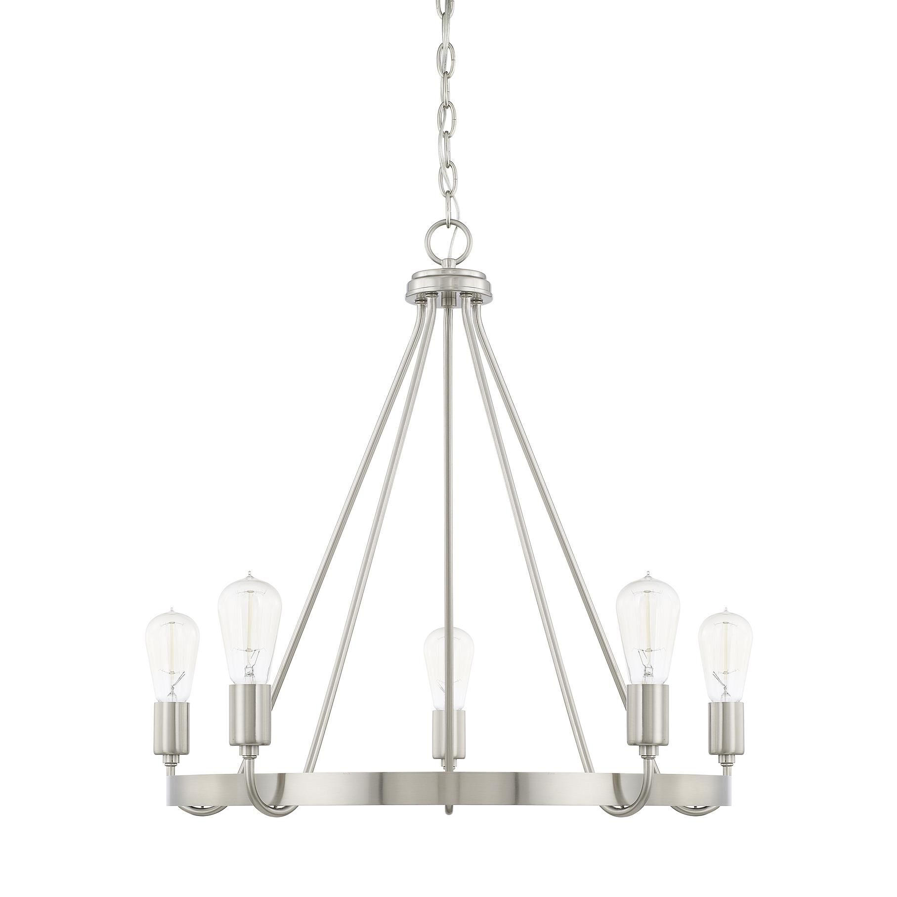 Tanner 26 Inch 5 Light Chandelier by Homeplace by Capital Lighting Fixture Company