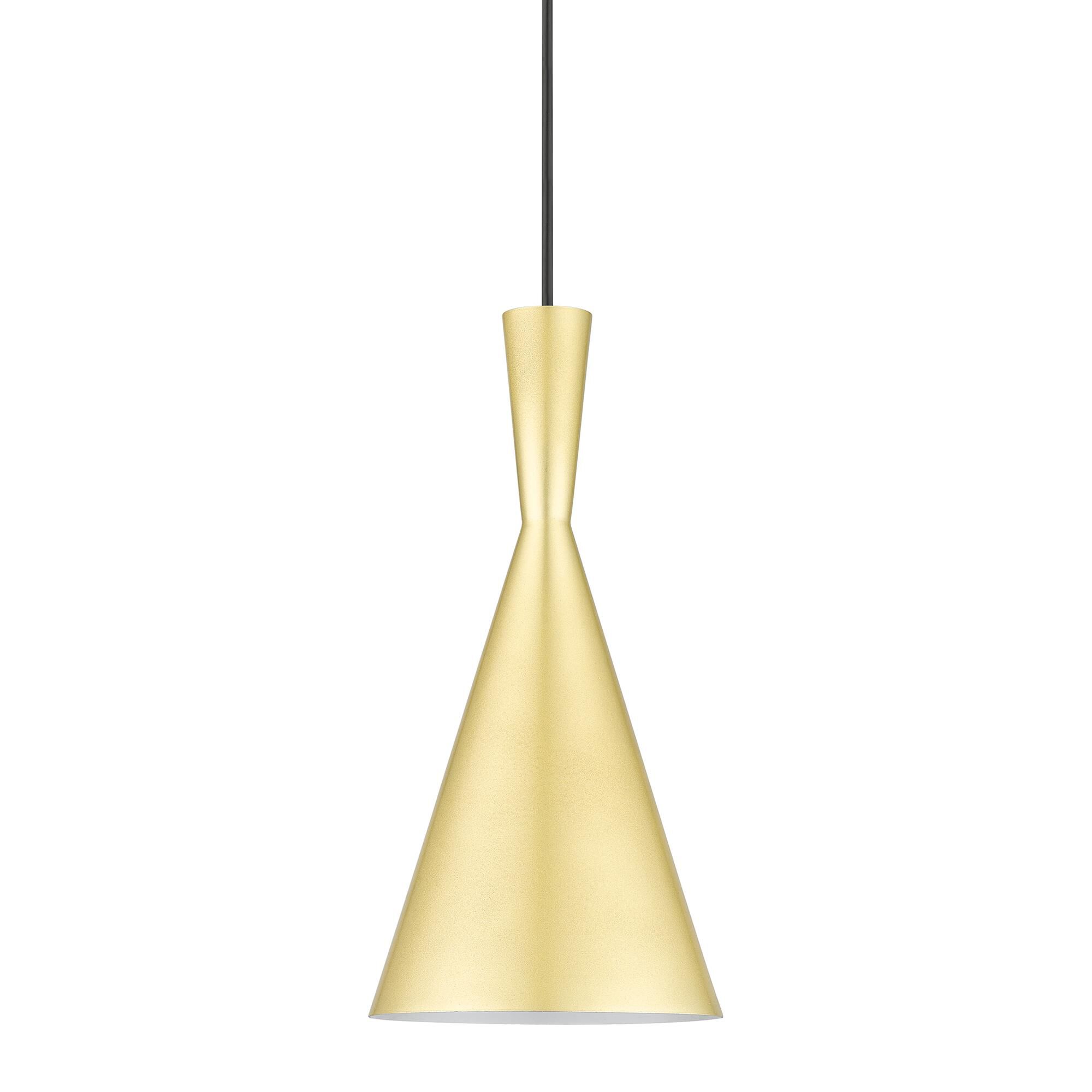 Shown in Soft Gold with Polished Brass Accents finish and Soft Gold Aluminum with Shiny White Finish Inside glass