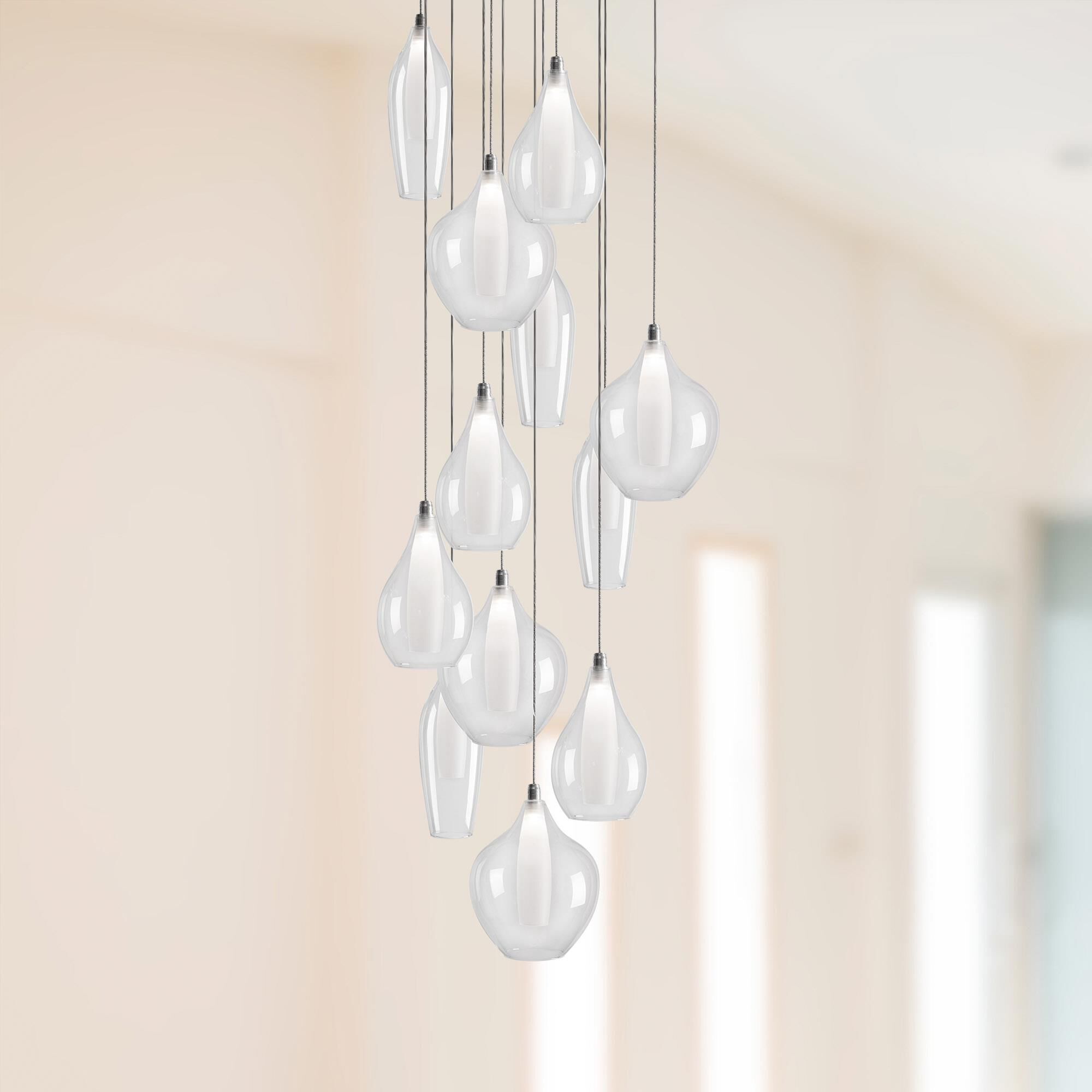 Round LED Multi Light Pendant by Kuzco Lighting