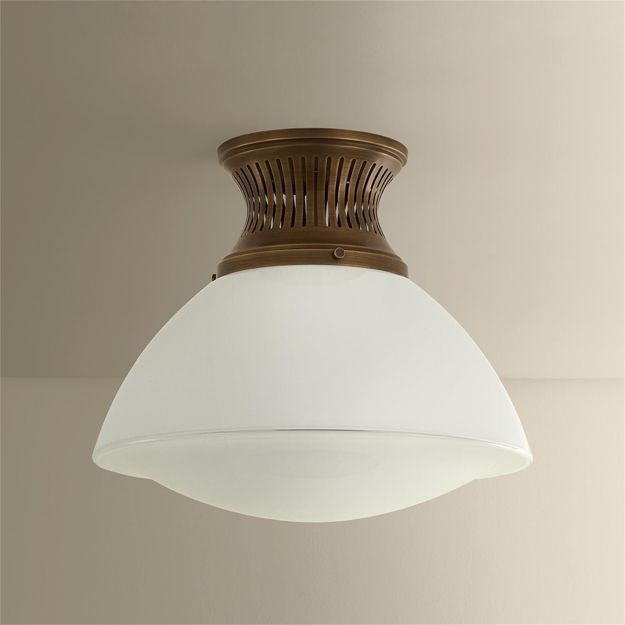 Shown in Historic Bronze finish and Opal Glossy glass