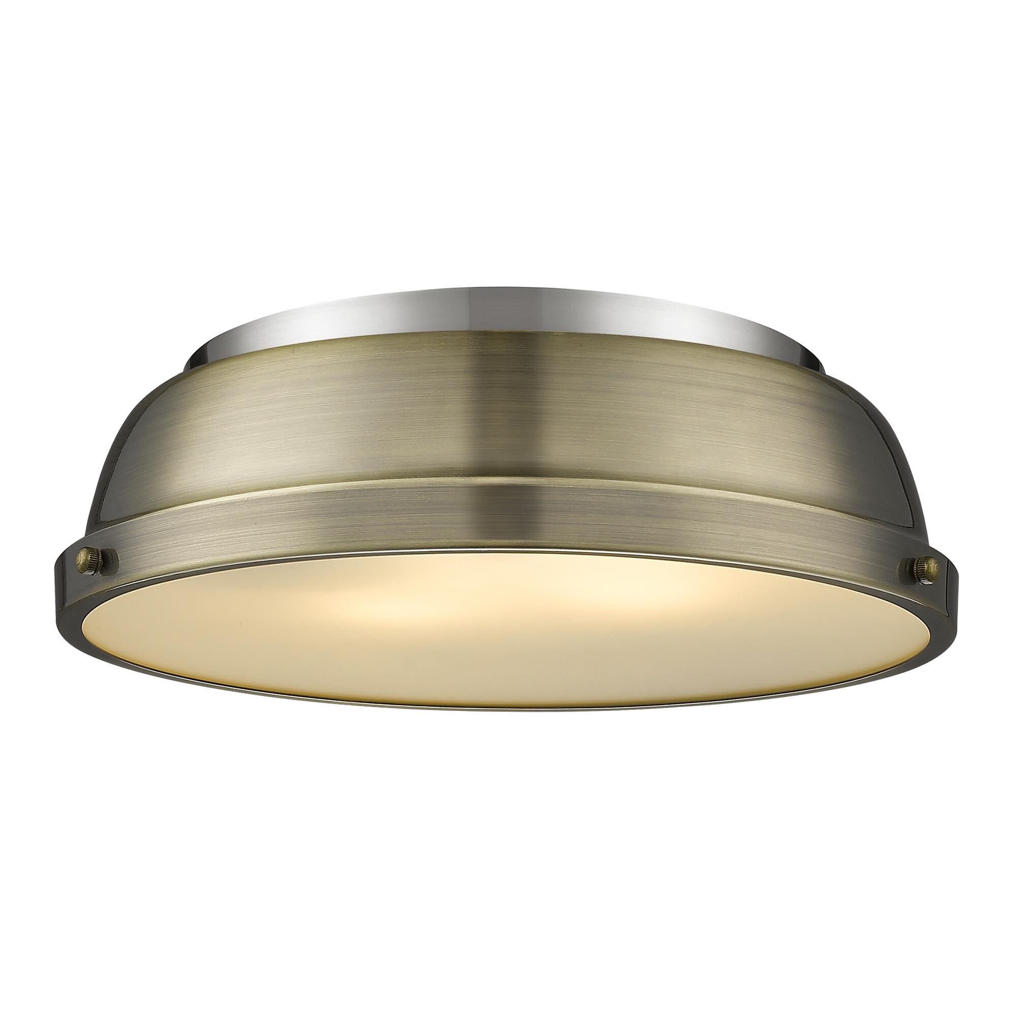 Duncan 14 Inch 2 Light Flush Mount by Golden Lighting