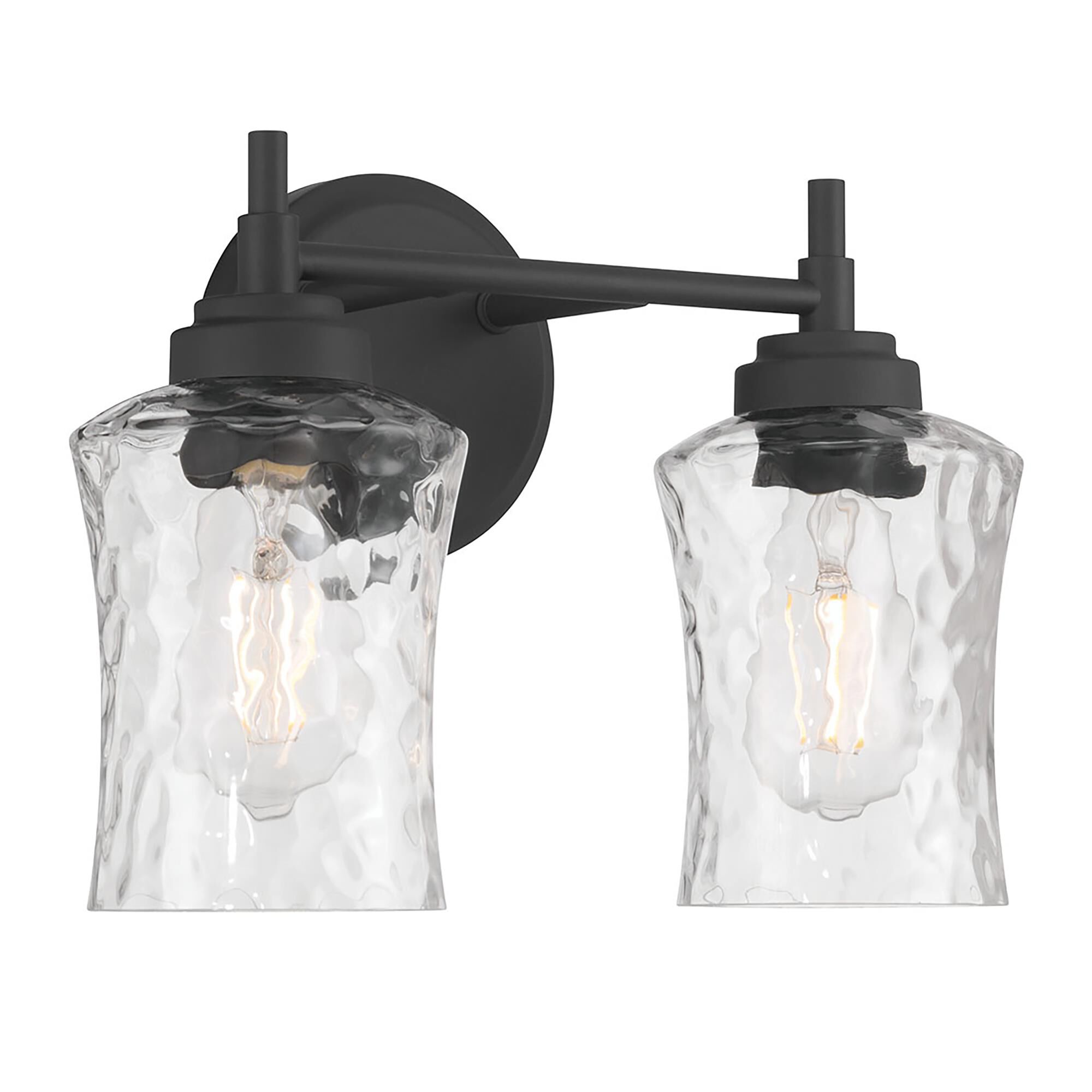 Shown in Matte Black finish and Clear Stone Water glass