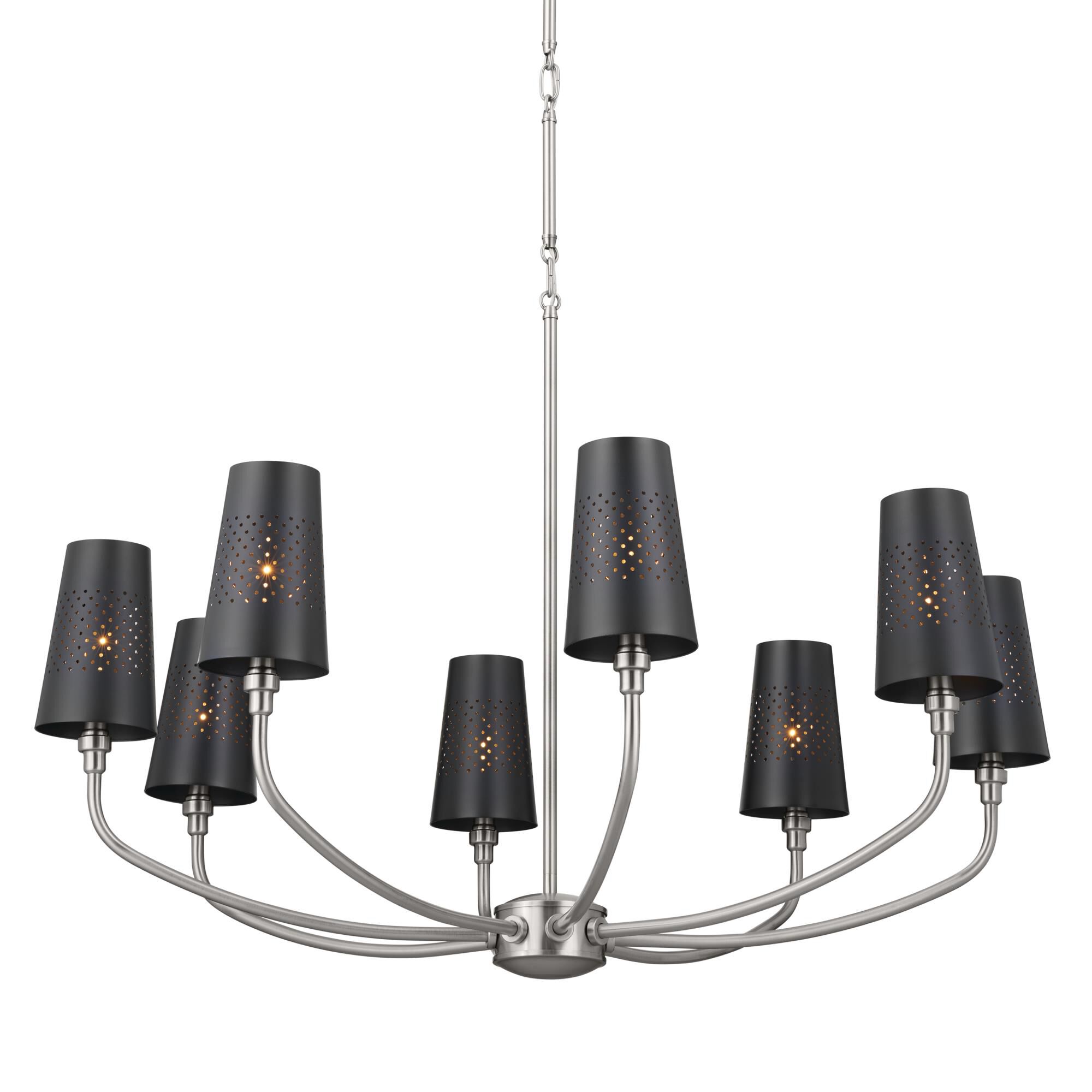Shown in Classic Pewter finish and Metal and Bell shade