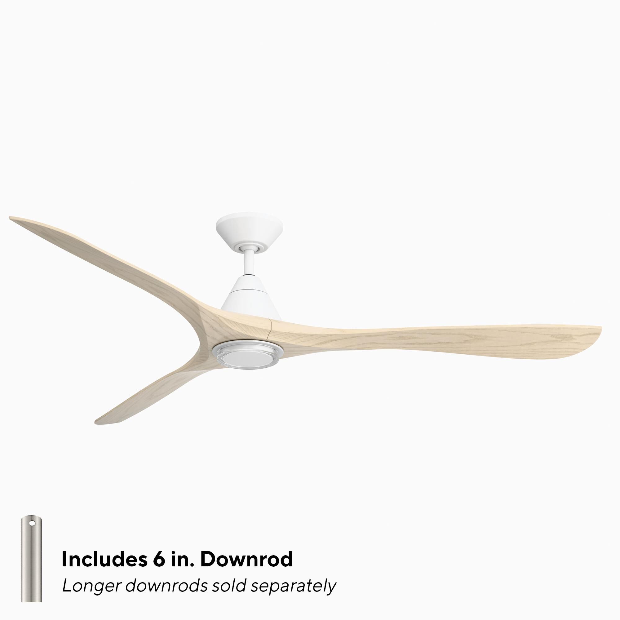 Carve 72 Inch Ceiling Fan with Light Kit by Modern Forms