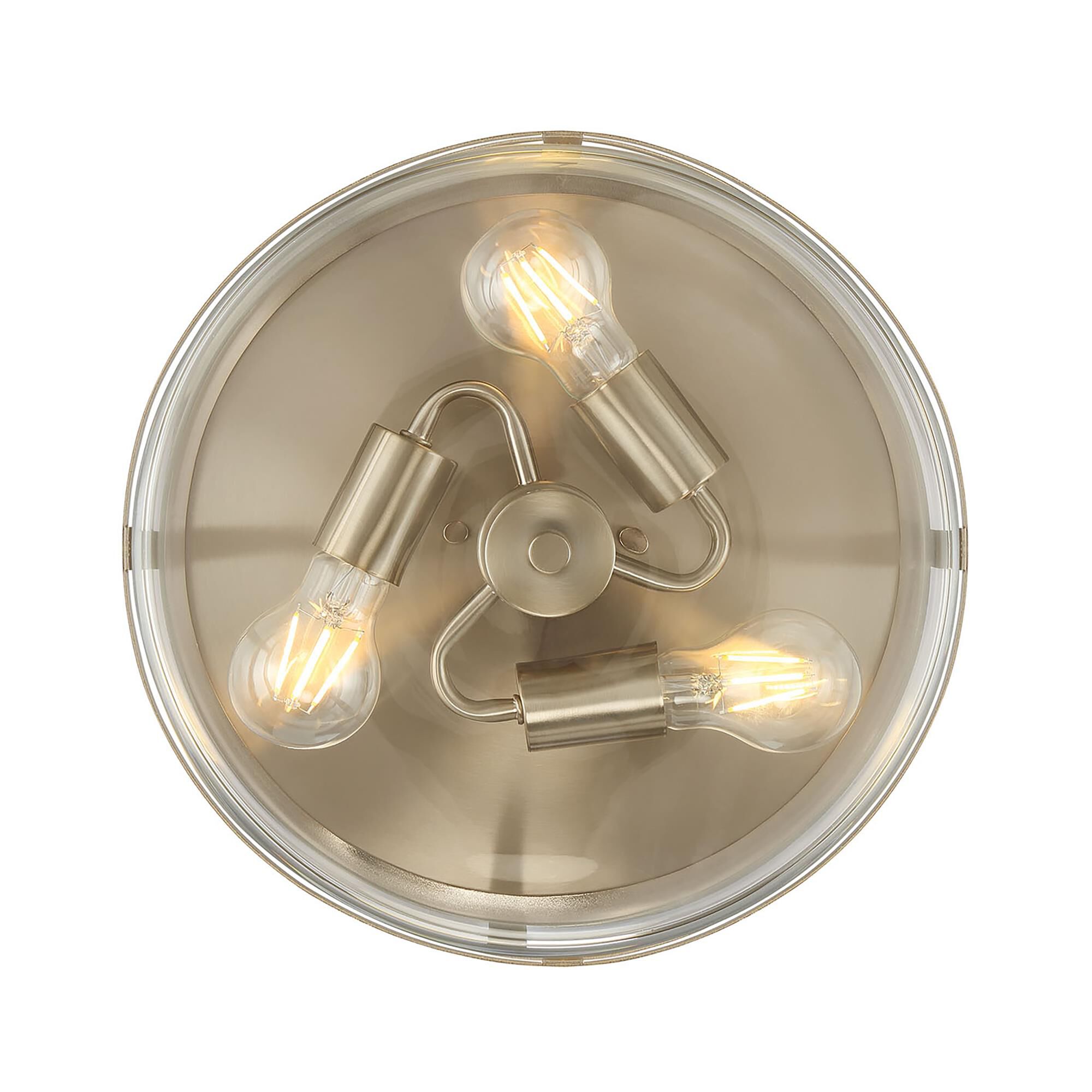 Shown in Modern Gold finish and Clear glass