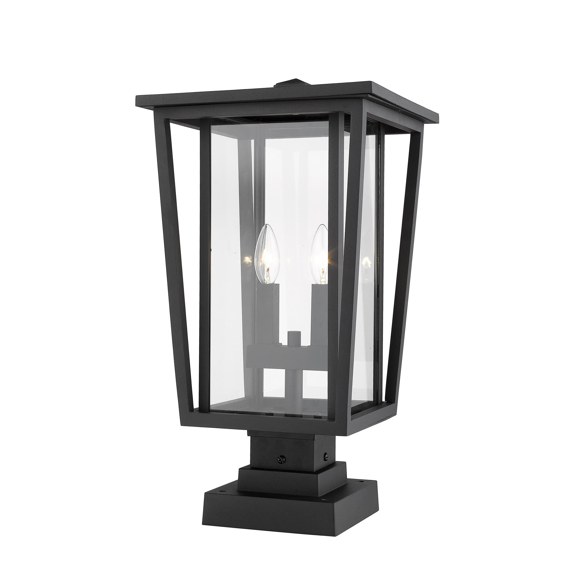 Seoul 20 Inch Tall 2 Light Outdoor Pier Lamp by Z-Lite
