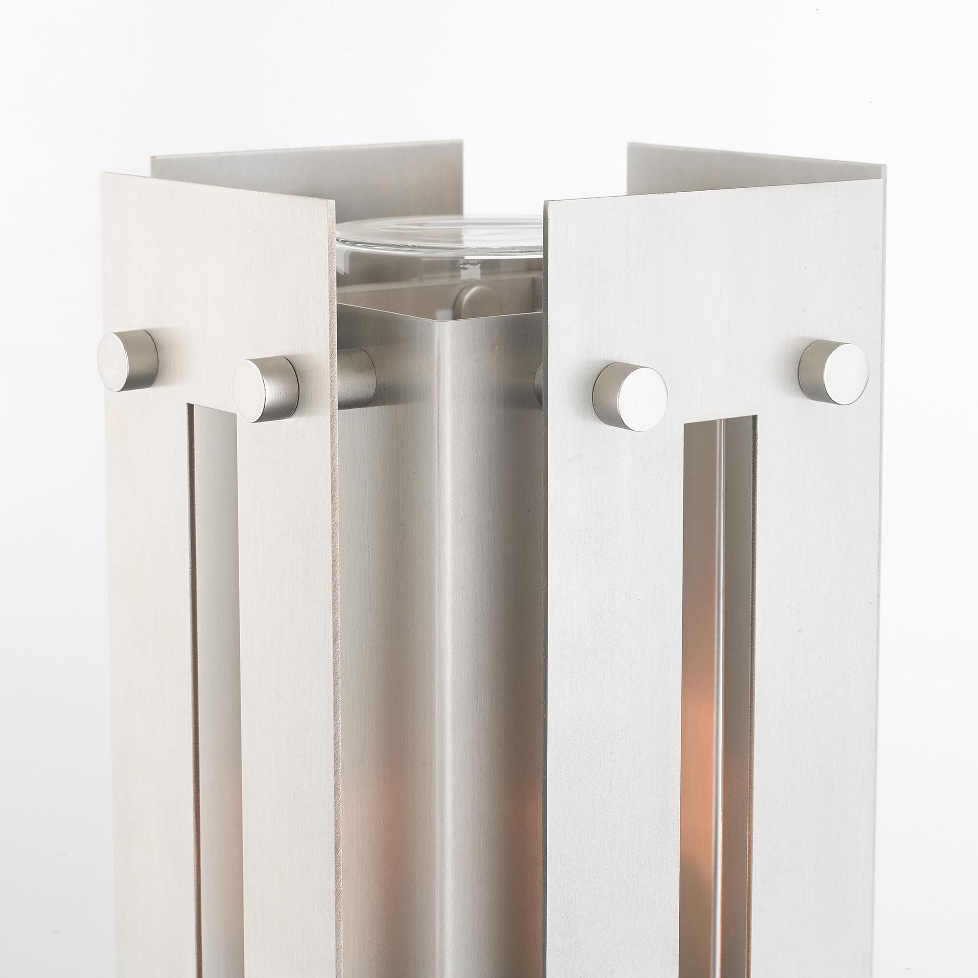 Shown in Brushed Nickel Accents finish and Clear glass and Clear Glass shade