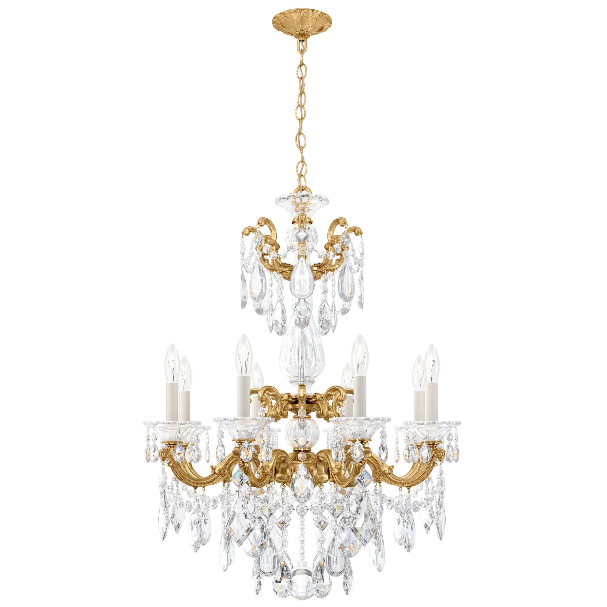 La Scala 25 Inch 8 Light Chandelier by Schonbek
