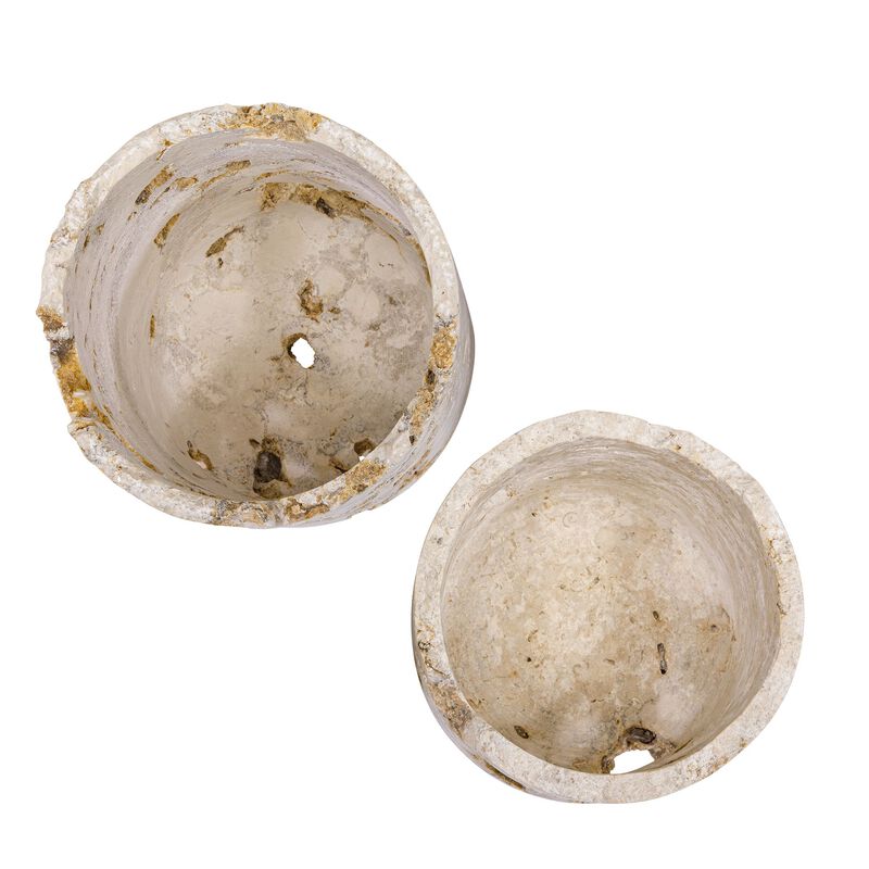 Quarried Stone Candle Holder Set of 2 by Uttermost