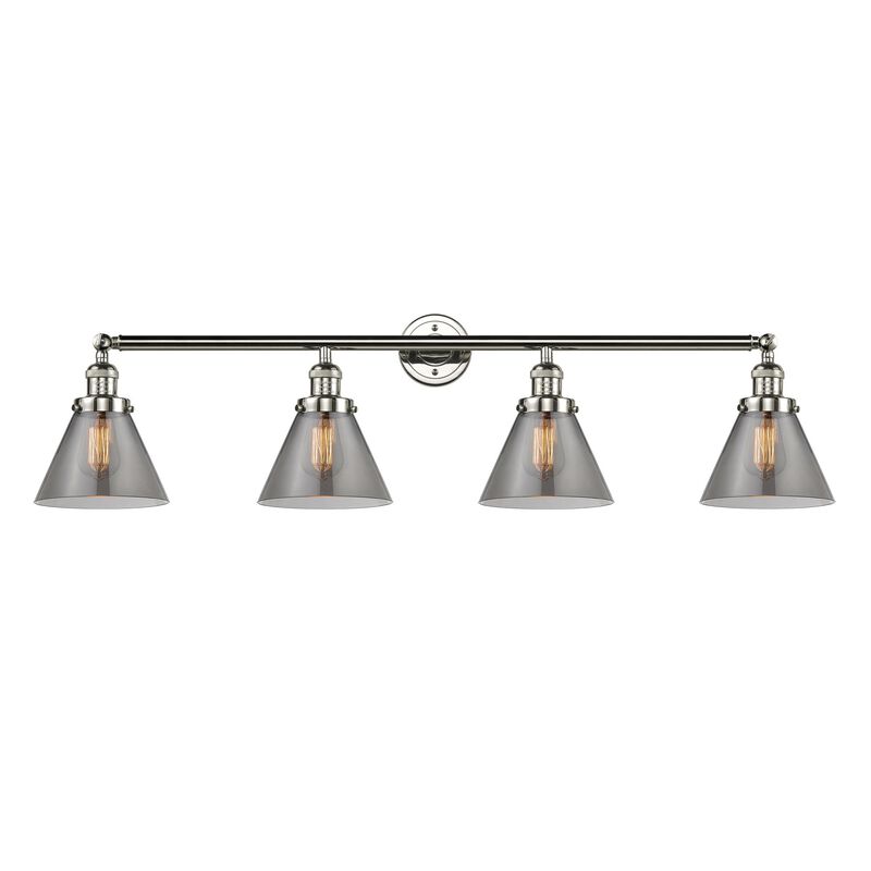 Bruno Marashlian Large Cone 43 Inch 4 Light Bath Vanity Light by Innovations Lighting