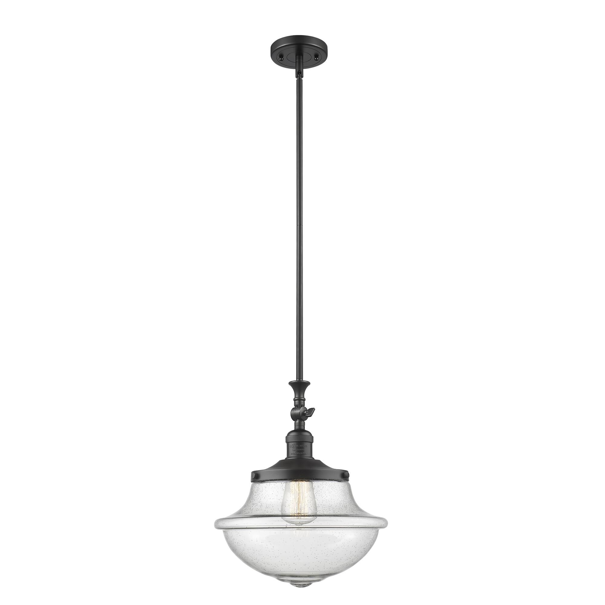 Shown in Matte Black finish and Seedy glass