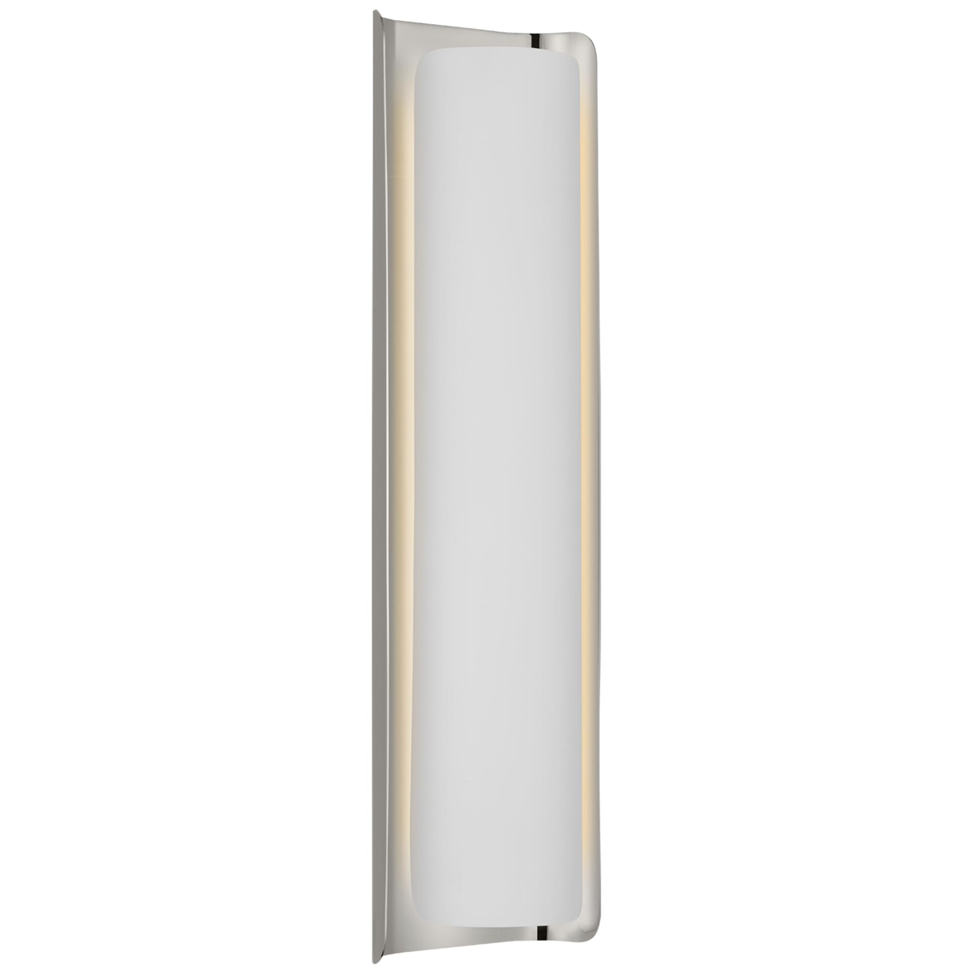 Shown in Polished Nickel and White finish
