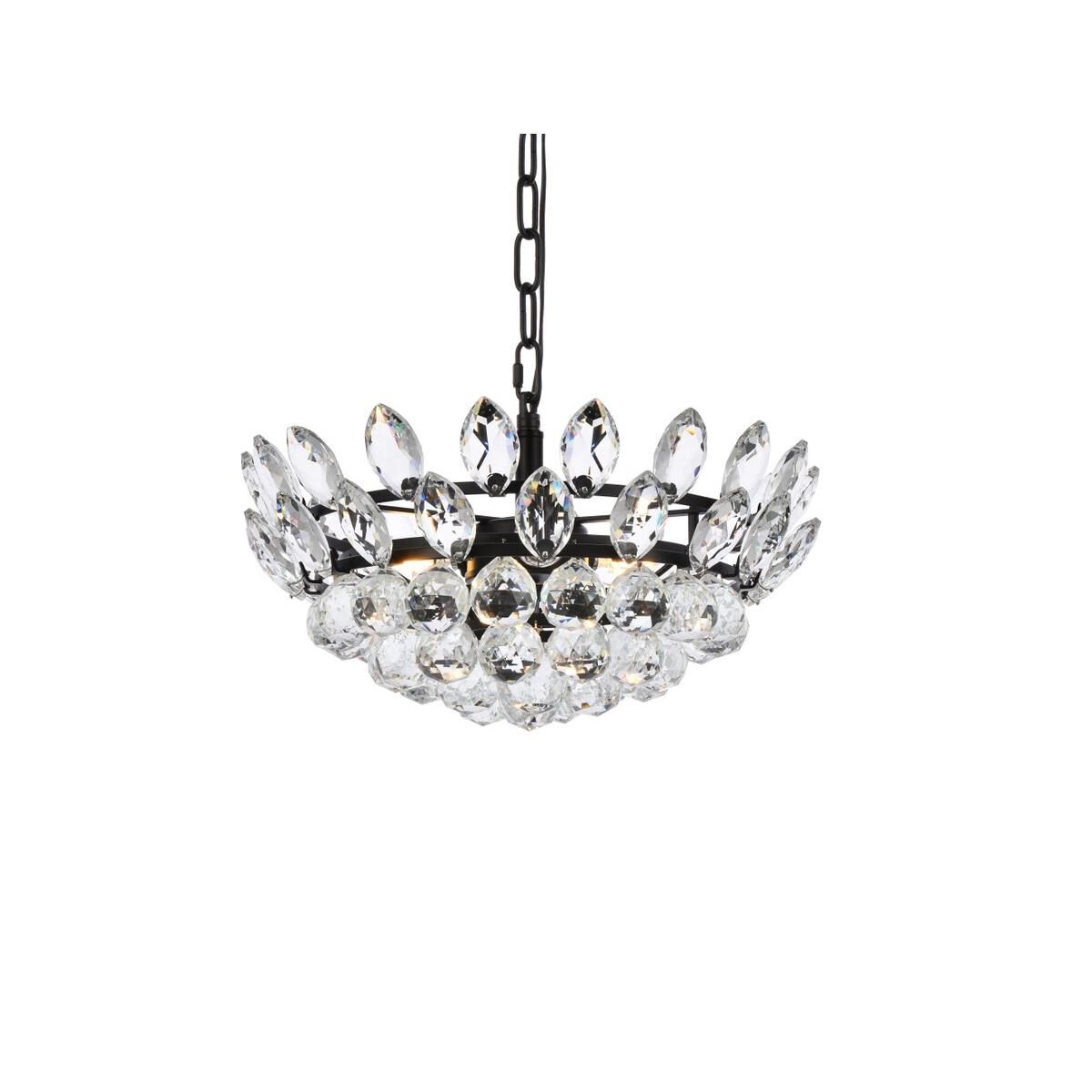 Shown in Black finish and Royal Cut Clear crystal