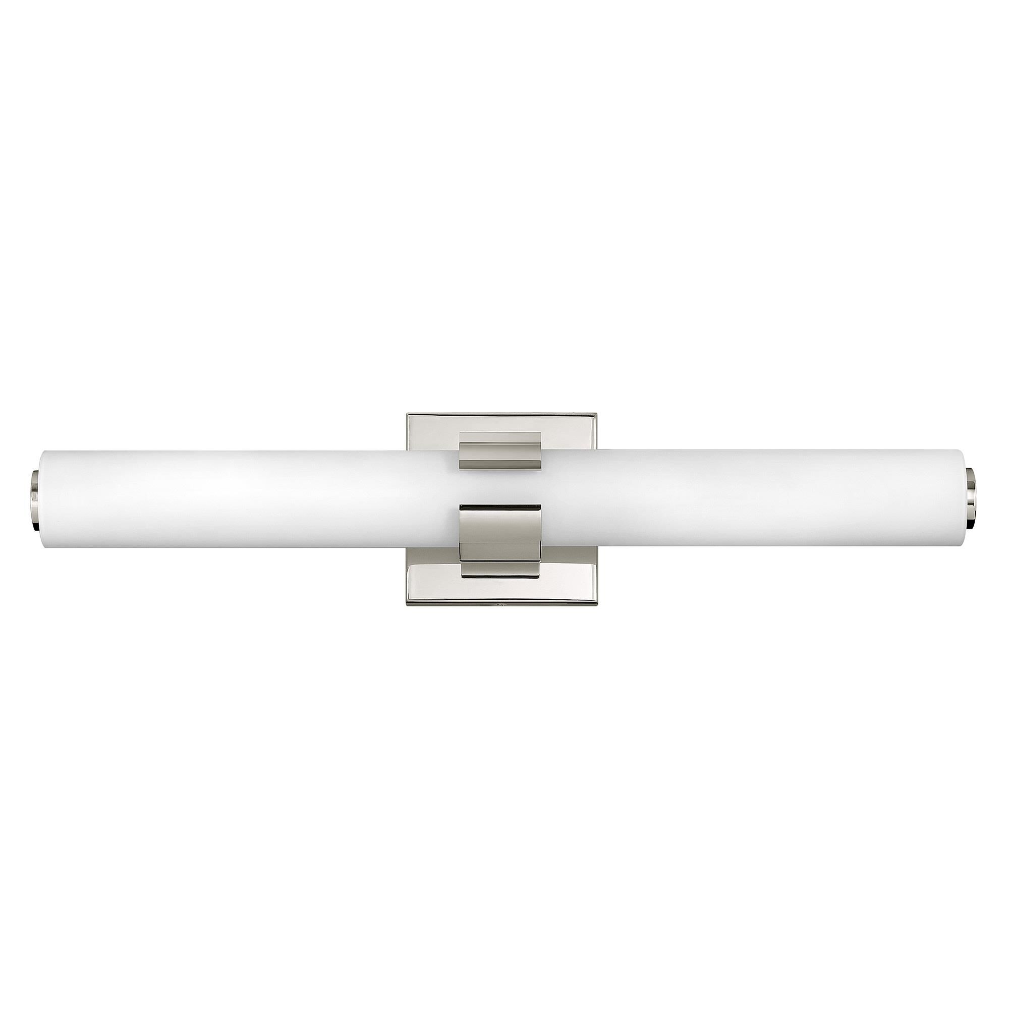 Shown in Polished Nickel finish and Etched White glass