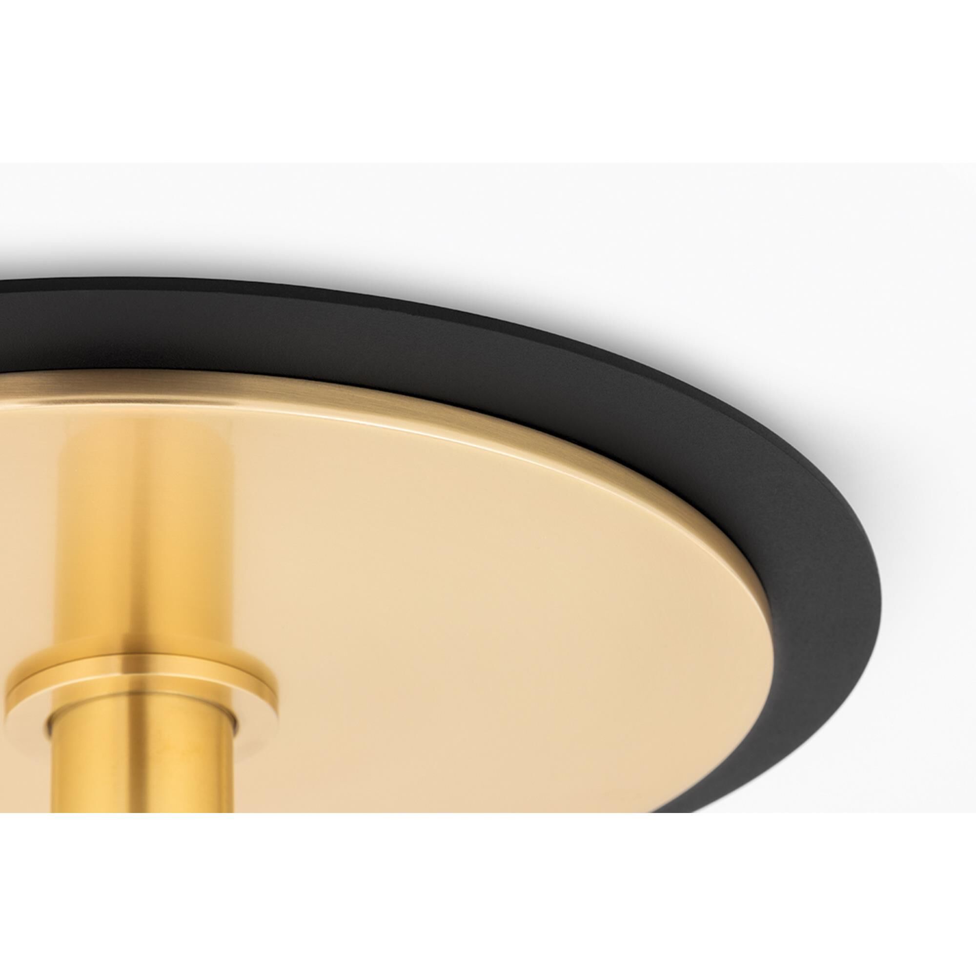 Shown in Aged Brass finish and Black accent