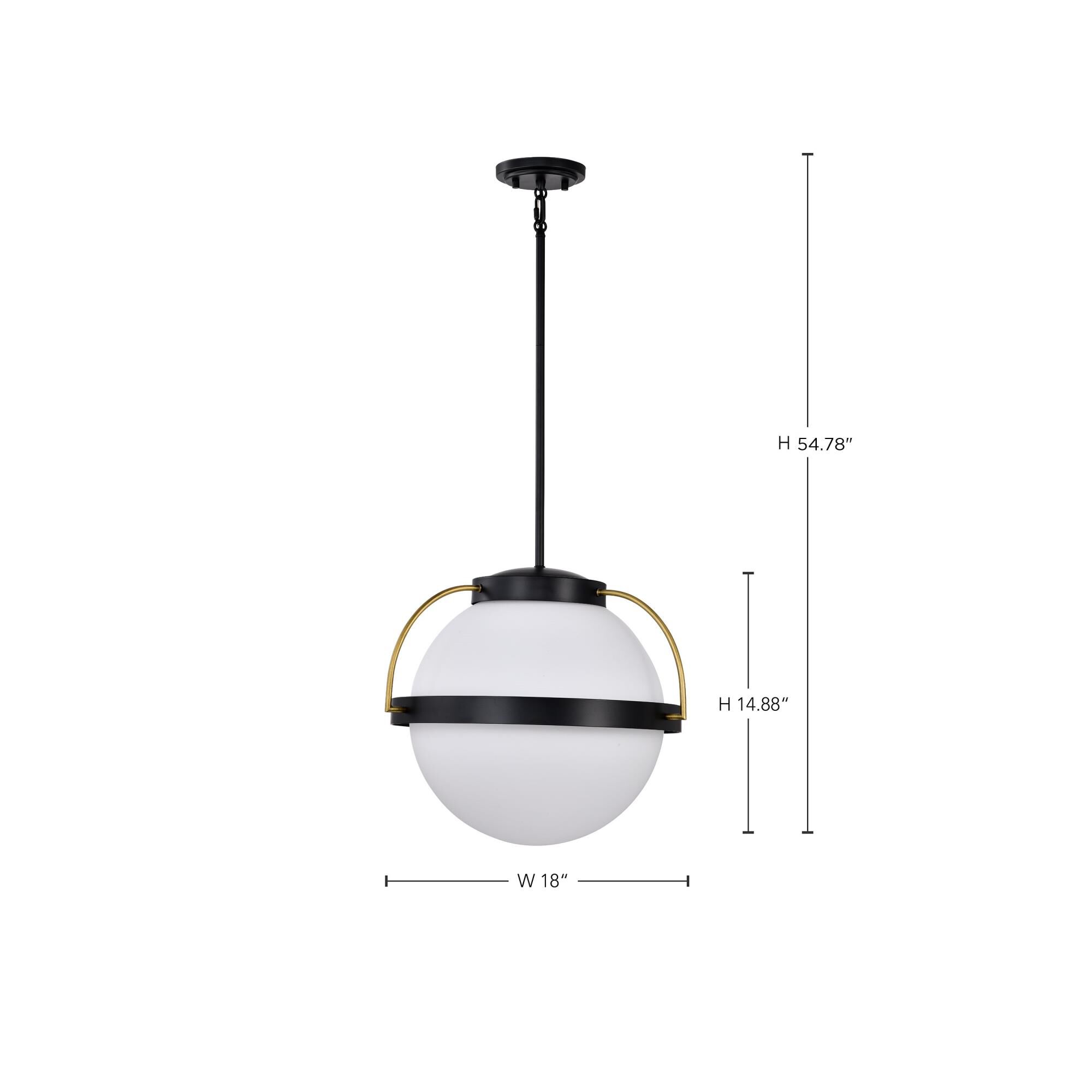 Lakeshore 1 Light Large Pendant by Nuvo Lighting