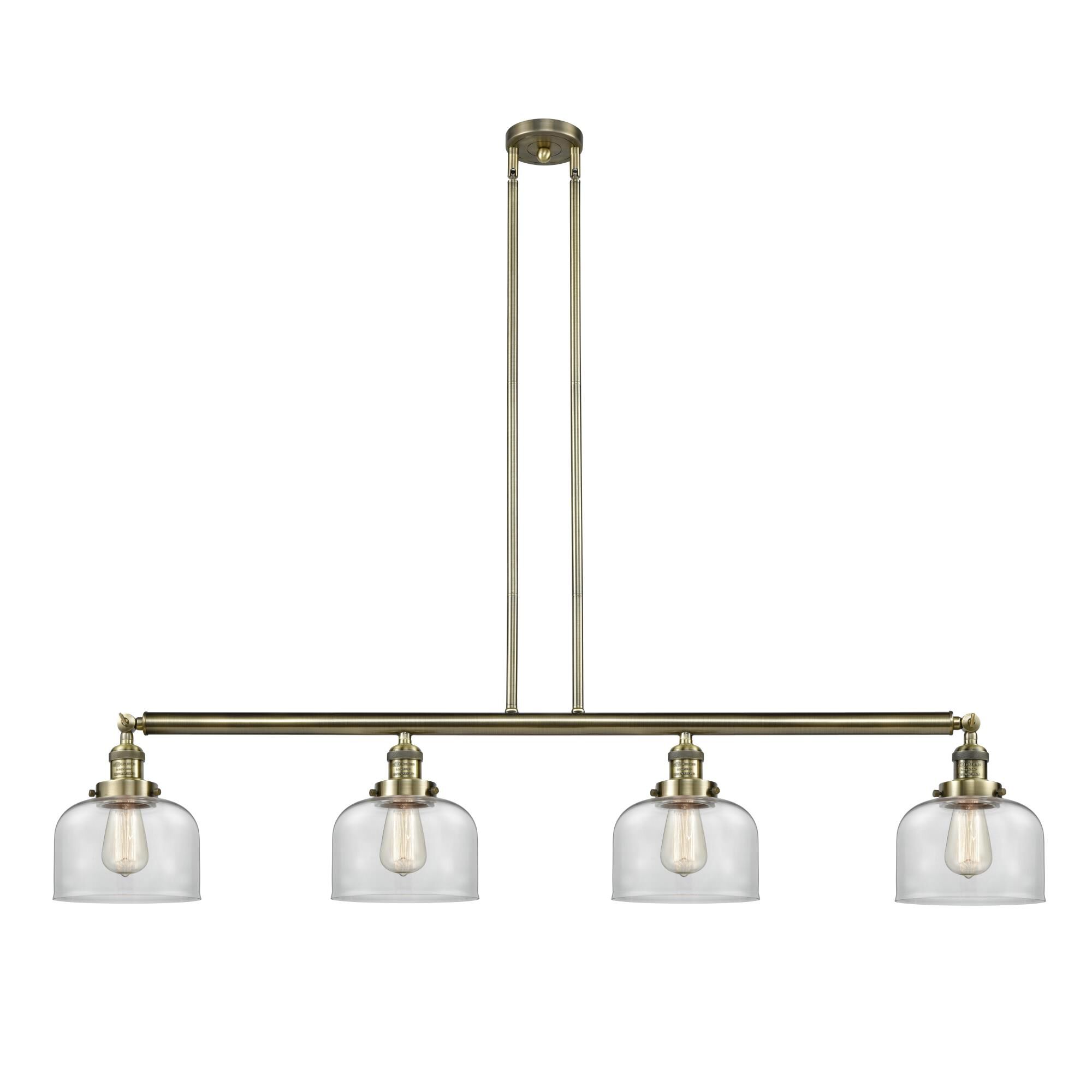 Bruno Marashlian Large Bell 48 Inch 4 Light LED Linear Suspension Light by Innovations Lighting