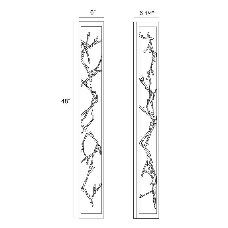 Aerie 48 Inch Outdoor Wall Light by Eurofase Lighting