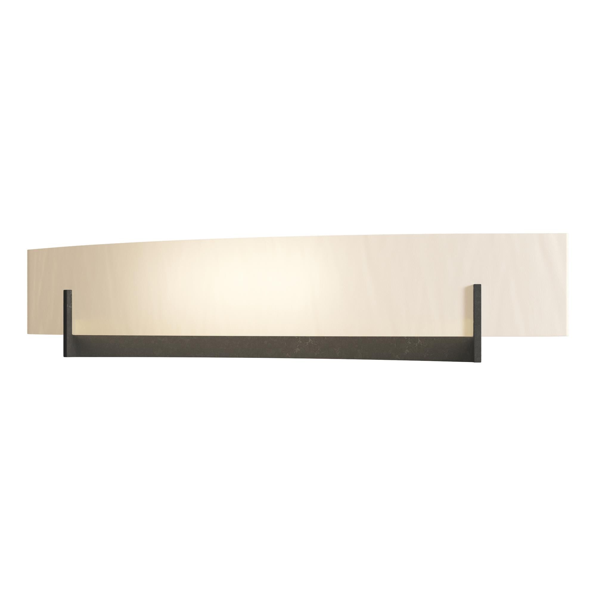 Shown in Dark Smoke finish and White Art  glass