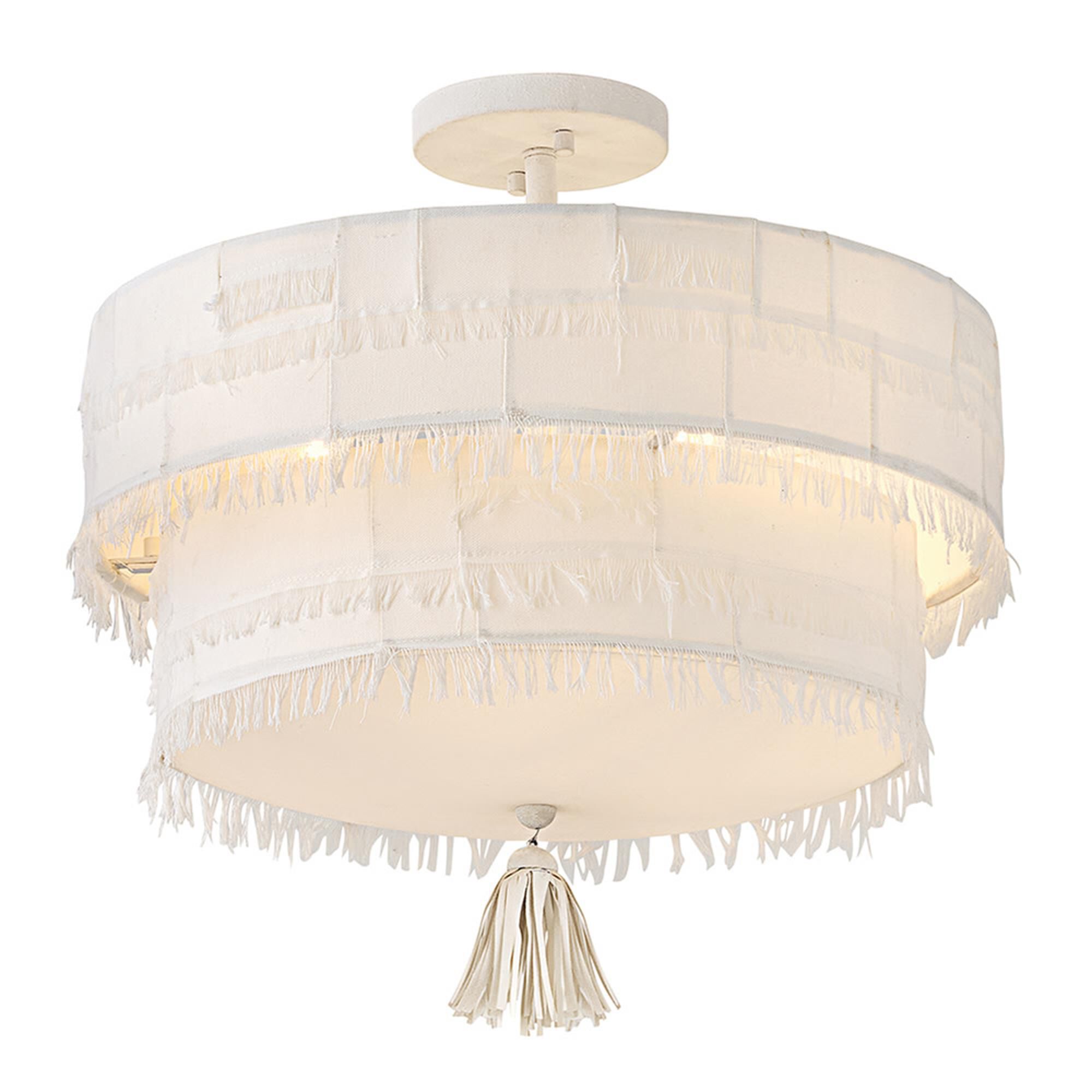 Baya 18 Inch 4 Light Semi Flush Mount,