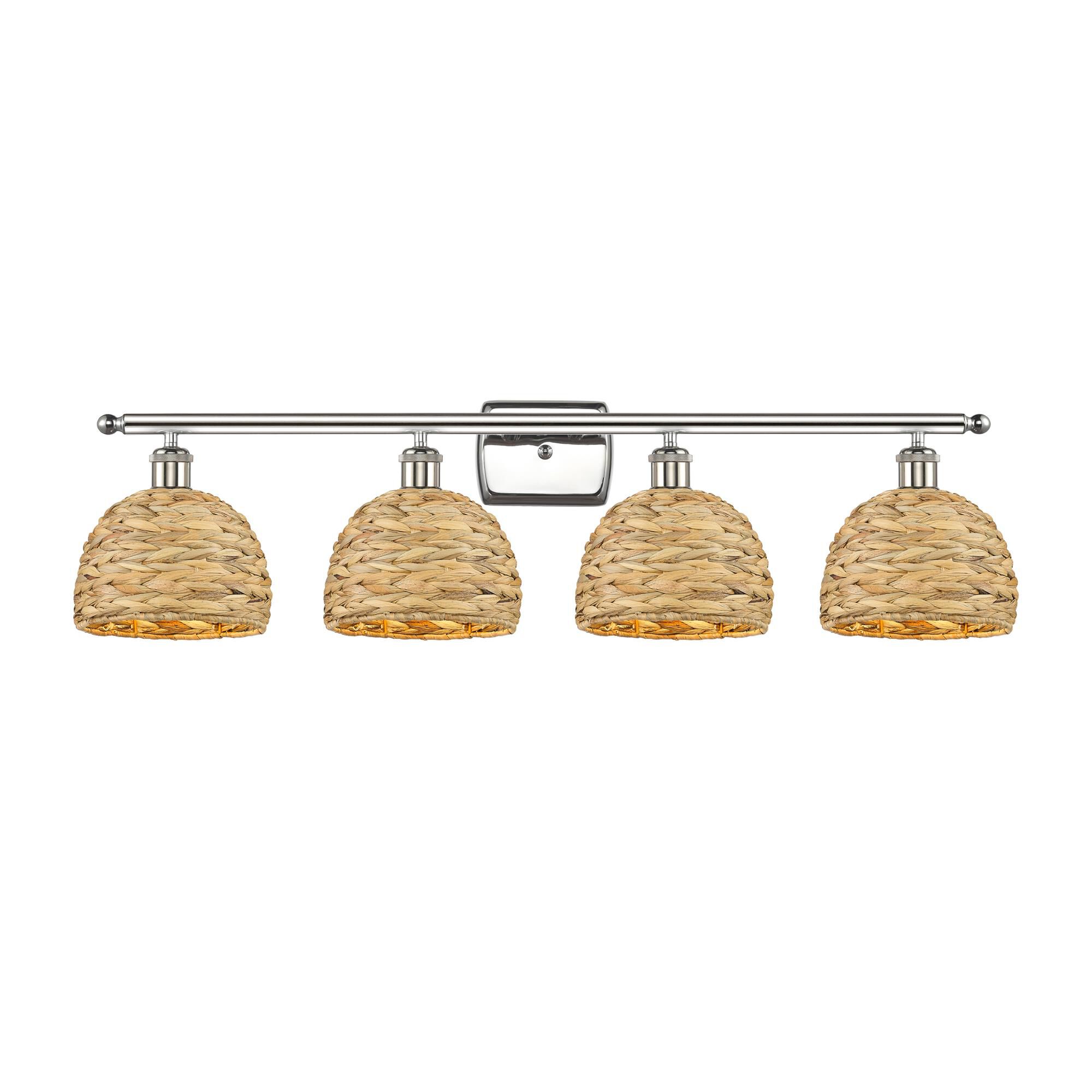 Shown in Polished Nickel finish and Natural shade
