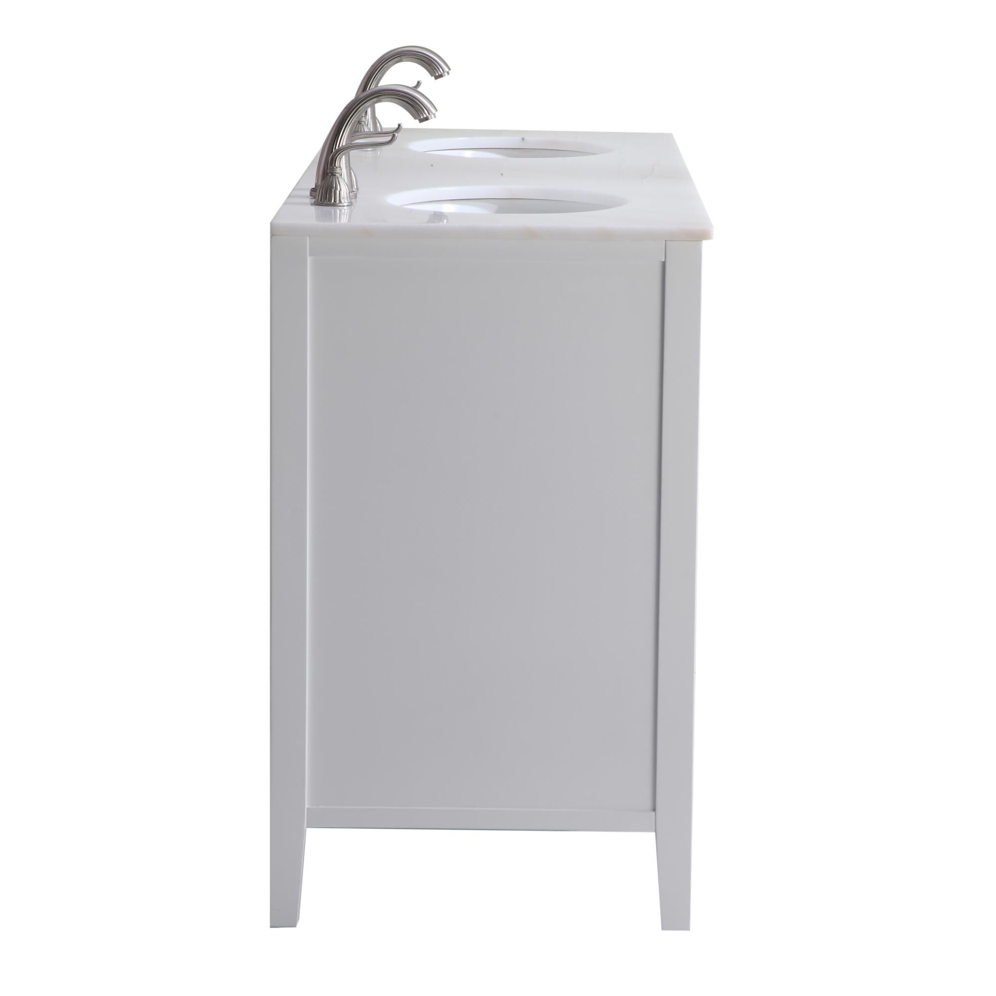 Shown in White finish