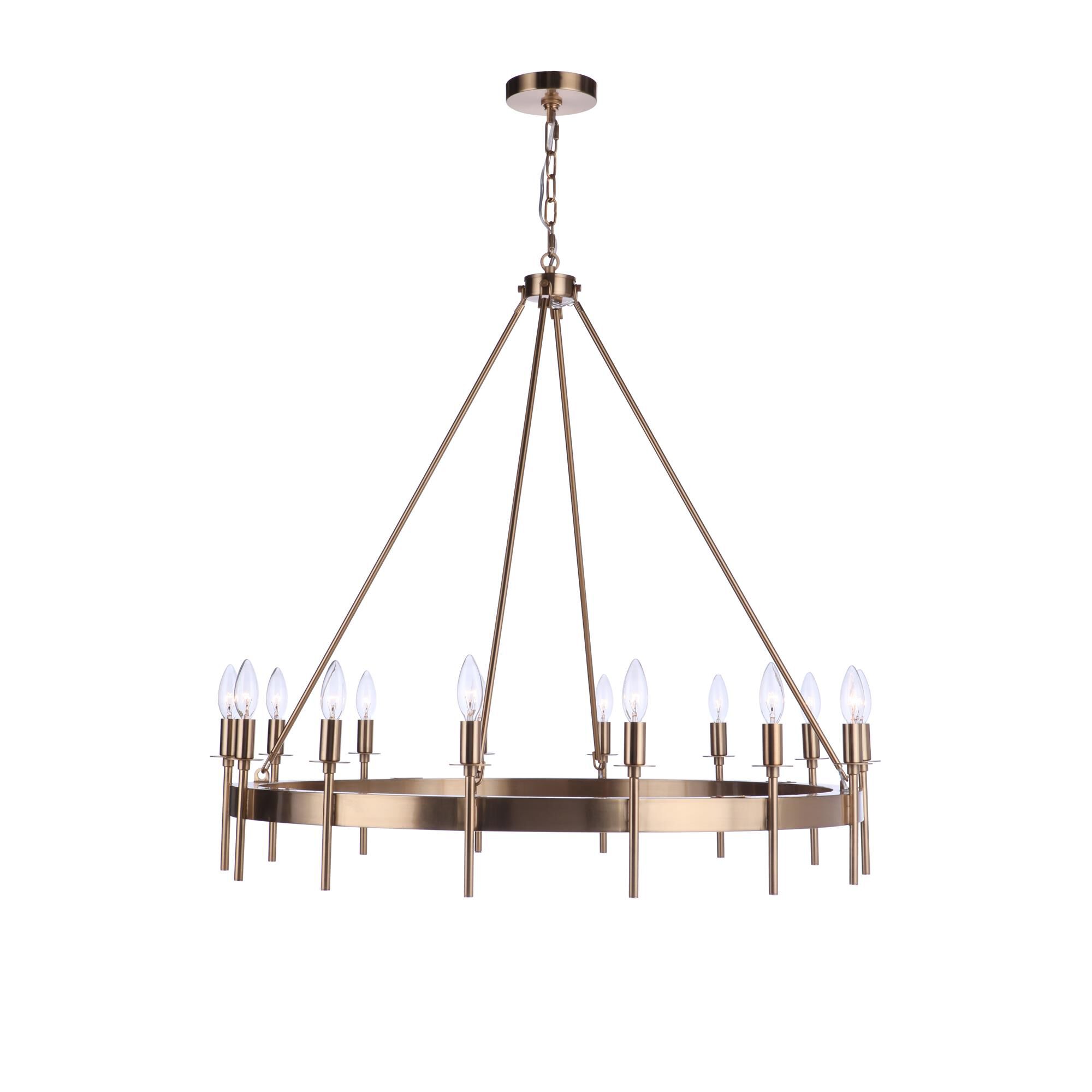 Shown in Satin Brass finish