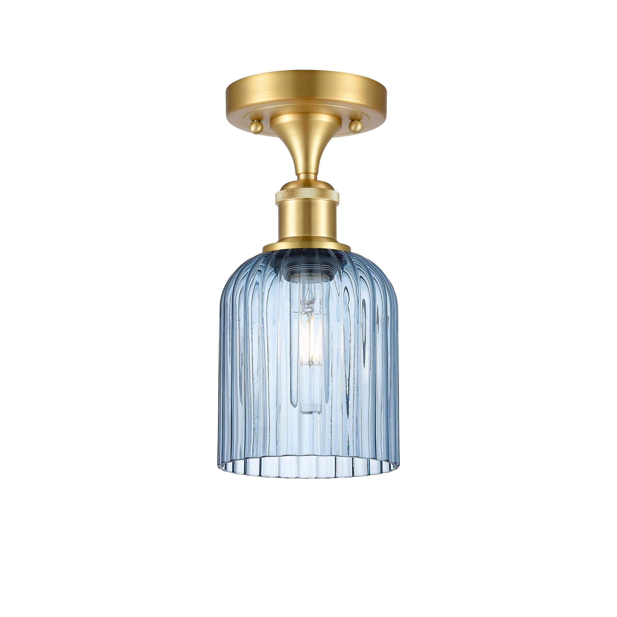 Shown in Satin Gold finish and Princess Blue shade