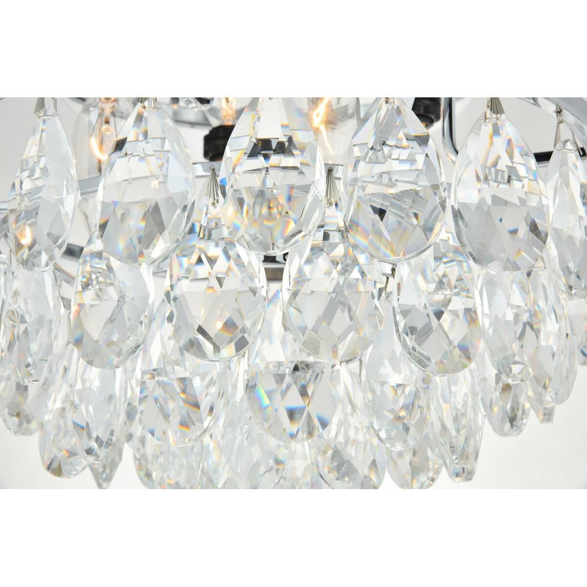 Clara 14 Inch 4 Light Flush Mount by Elegant Lighting