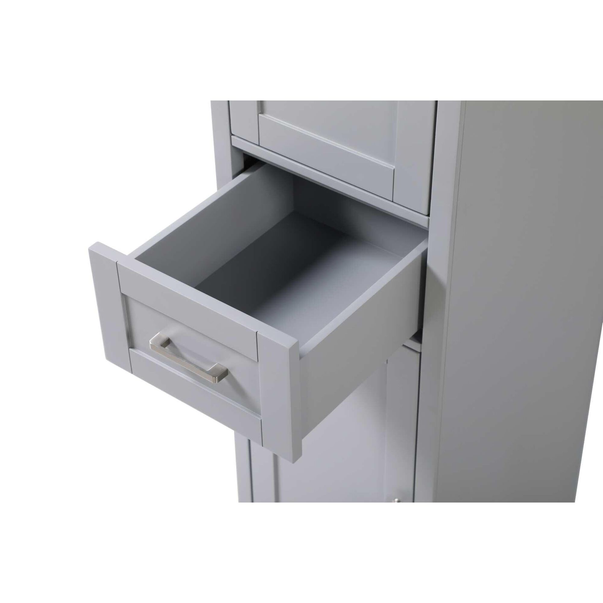 Shown in Grey finish