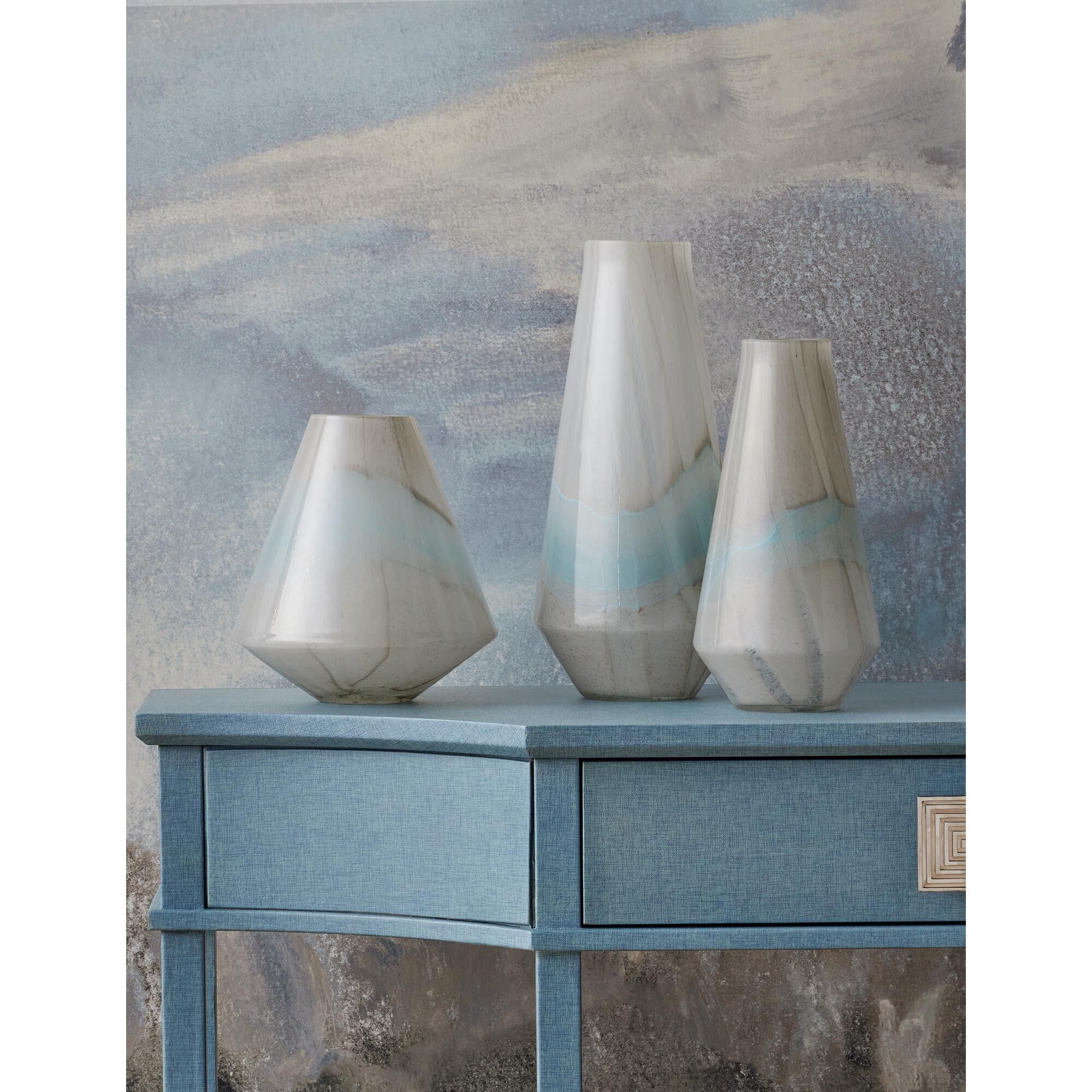 Floating Cloud Vase Set of 3 Vase-Urn by Currey and Company