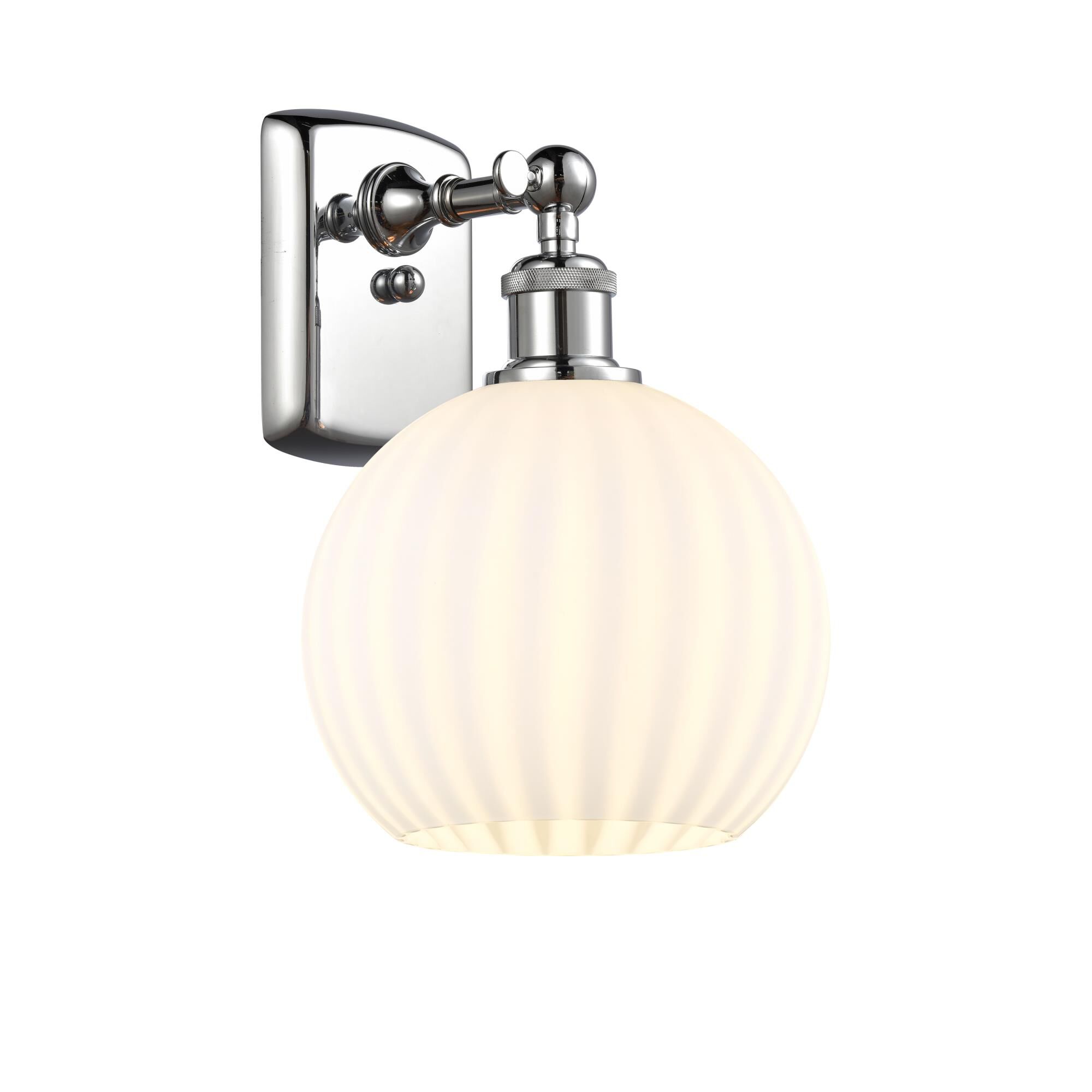 Bruno Marashlian White Venetian 8 Inch Wall Sconce by Innovations Lighting