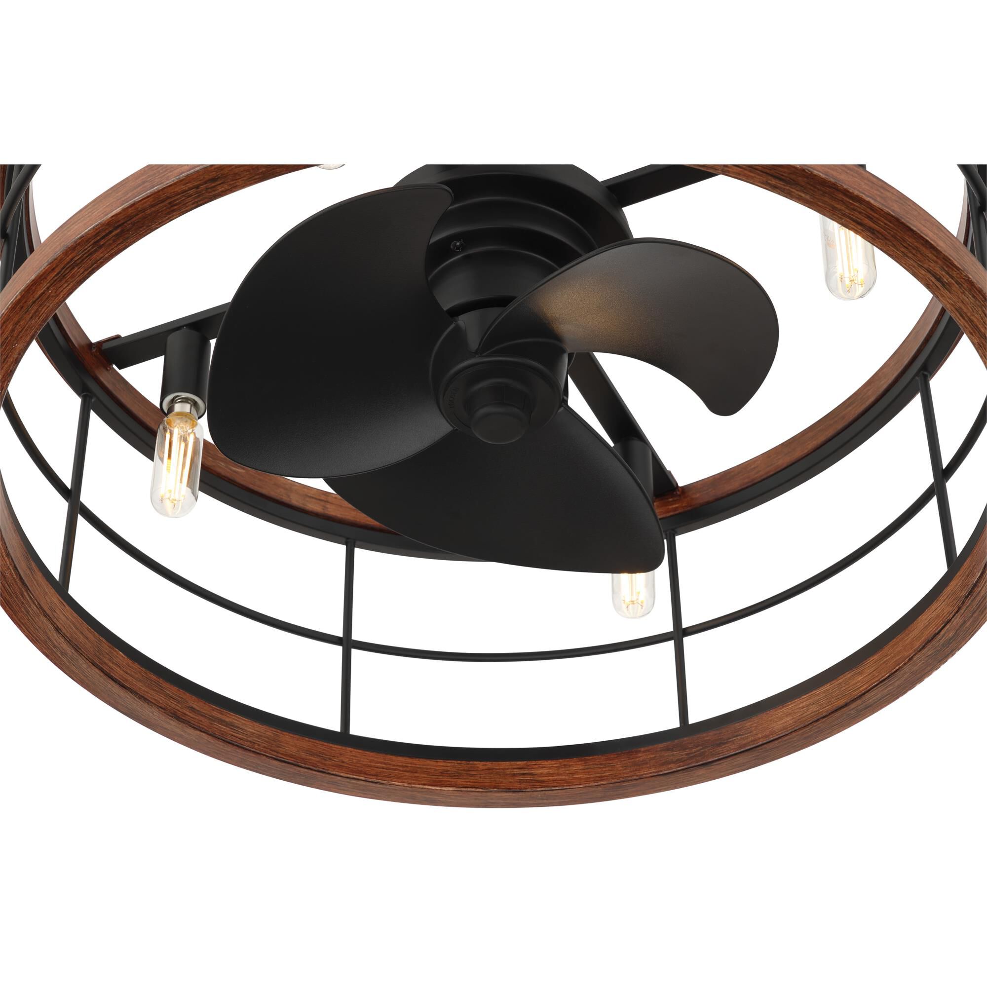 Haven 22 Inch Chandelier Ceiling Fan with Light Kit,