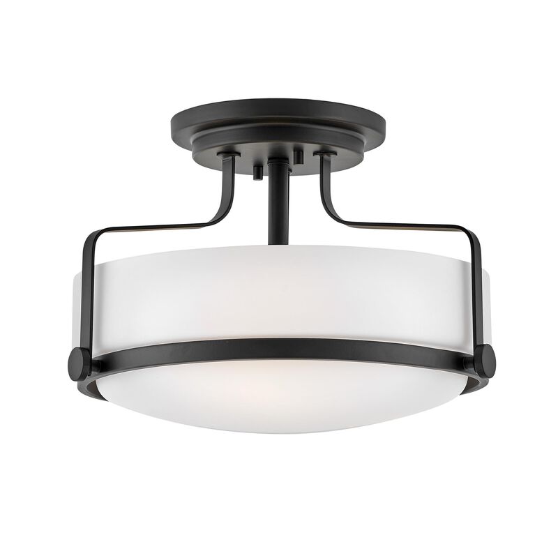 Harper 14 Inch 3 Light Semi Flush Mount by Hinkley