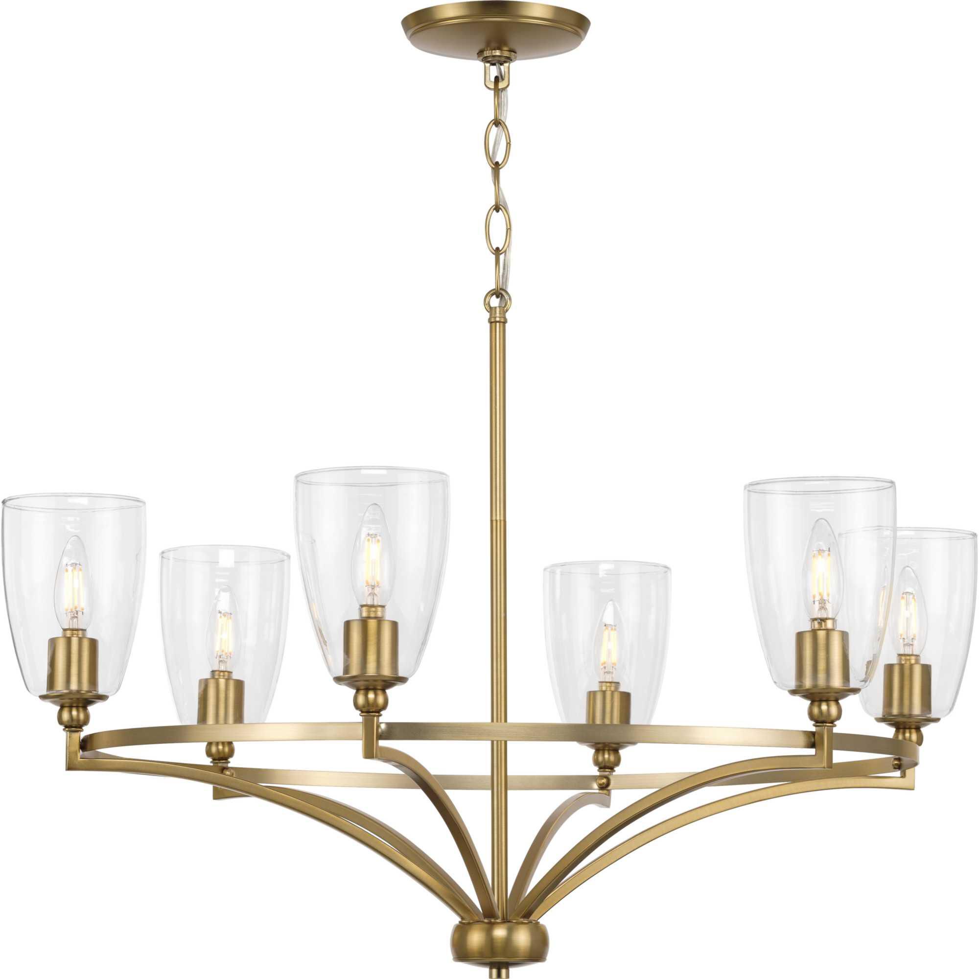 Parkhurst 30 Inch 6 Light Chandelier by Progress Lighting